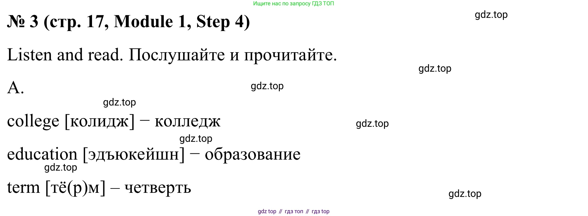 Английский язык (english), 7 класс Учебник, авторы: Афанасьева Ольга Васильевна (Afanasyeva Olga), Михеева Ирина Владимировна (Mikheeva Irina), Баранова Ксения Михайловна (Baranova Ksenia), издательство Просвещение, Москва, 2024, Часть 1, страница 17, номер 3, Решение 2024