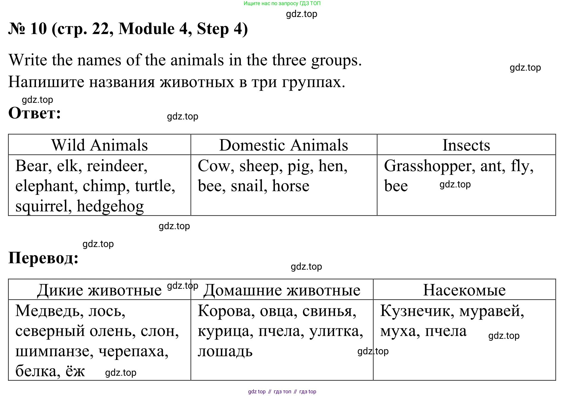Английский язык (english), 7 класс Учебник, авторы: Афанасьева Ольга Васильевна (Afanasyeva Olga), Михеева Ирина Владимировна (Mikheeva Irina), Баранова Ксения Михайловна (Baranova Ksenia), издательство Просвещение, Москва, 2024, Часть 2, страница 22, номер 10, Решение 2024