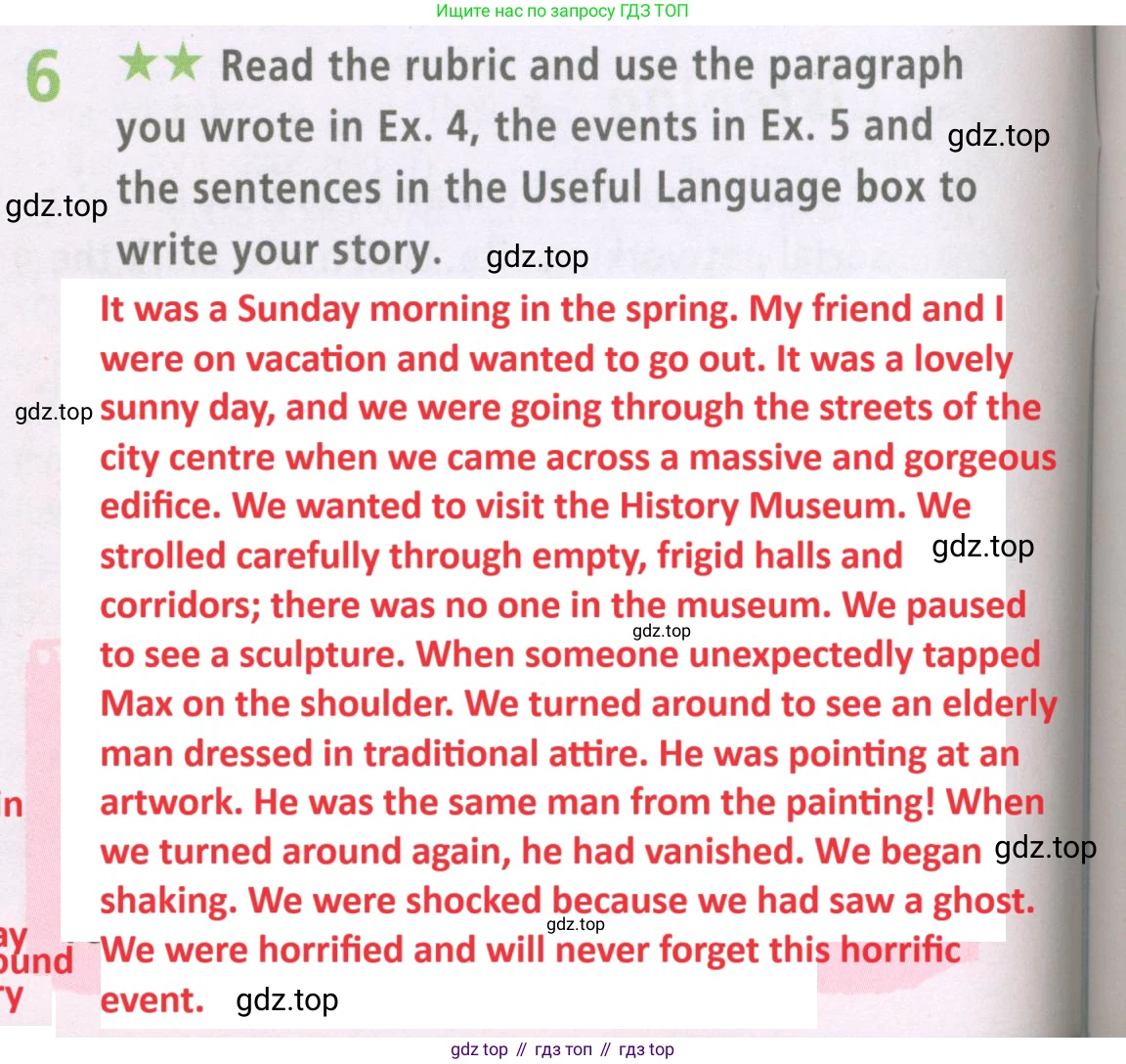 Английский язык (english), 7 класс Рабочая тетрадь (workbook), авторы: Баранова Ксения Михайловна (Baranova Ksenia), Дули Дженни (Dooley Jenny), Копылова Виктория Викторовна (Kopylova Victoria), Мильруд Радислав Петрович (Millrood Radislav), Эванс Вирджиния (Evans Virginia), издательство Просвещение, Москва, 2023, белого цвета, страница 20, номер 6, Решение 2 (2023-2027)