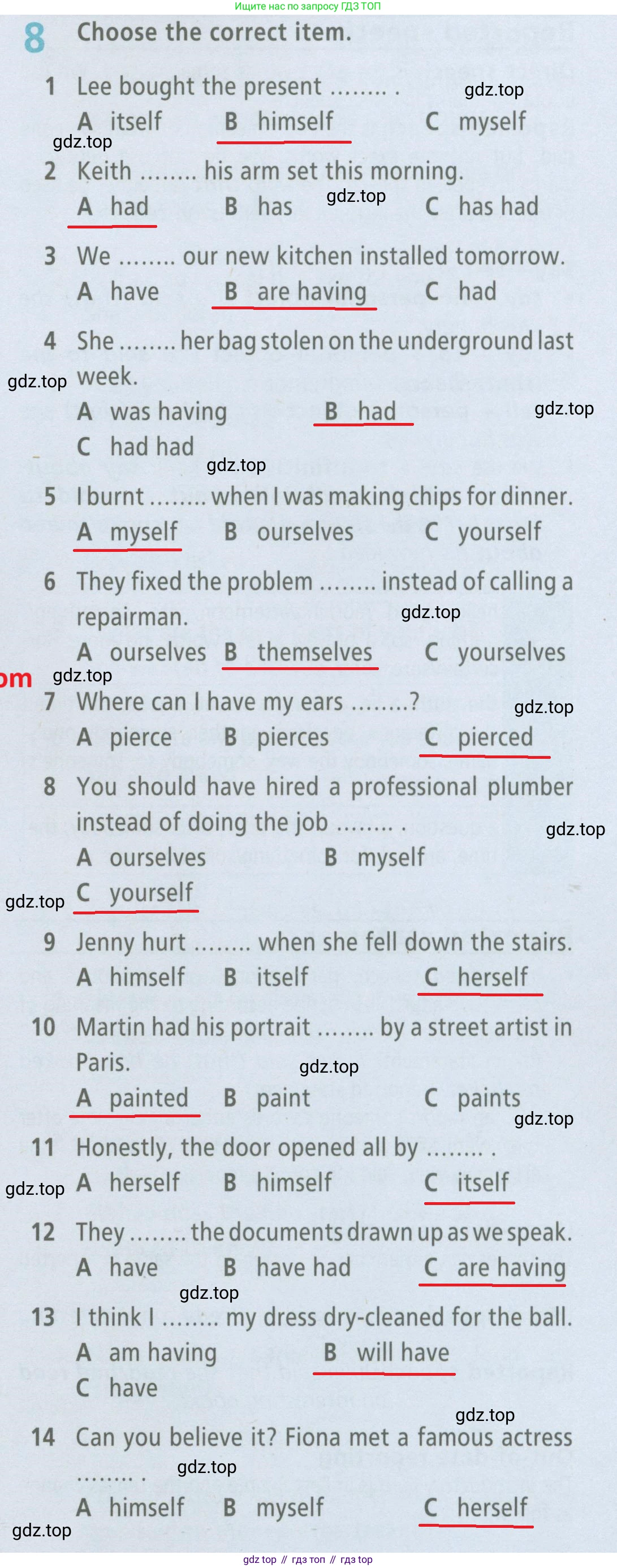 Английский язык (english), 7 класс Рабочая тетрадь (workbook), авторы: Баранова Ксения Михайловна (Baranova Ksenia), Дули Дженни (Dooley Jenny), Копылова Виктория Викторовна (Kopylova Victoria), Мильруд Радислав Петрович (Millrood Radislav), Эванс Вирджиния (Evans Virginia), издательство Просвещение, Москва, 2023, белого цвета, страница 89, номер 8, Решение 2 (2023-2027)