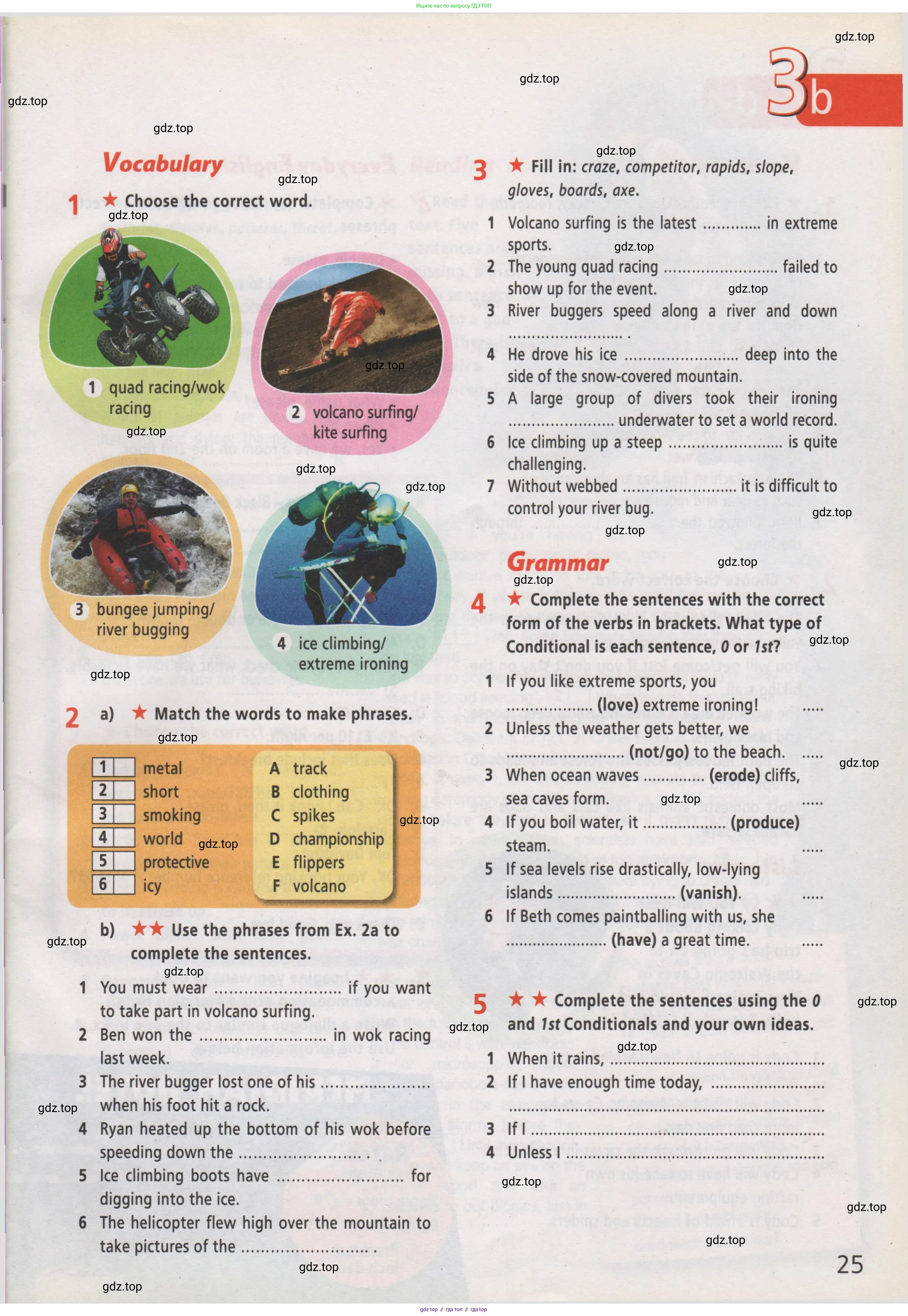 Английский язык (english), 7 класс Рабочая тетрадь (workbook), авторы: Баранова Ксения Михайловна (Baranova Ksenia), Дули Дженни (Dooley Jenny), Копылова Виктория Викторовна (Kopylova Victoria), Мильруд Радислав Петрович (Millrood Radislav), Эванс Вирджиния (Evans Virginia), издательство Просвещение, Москва, 2023, белого цвета, страница 25
