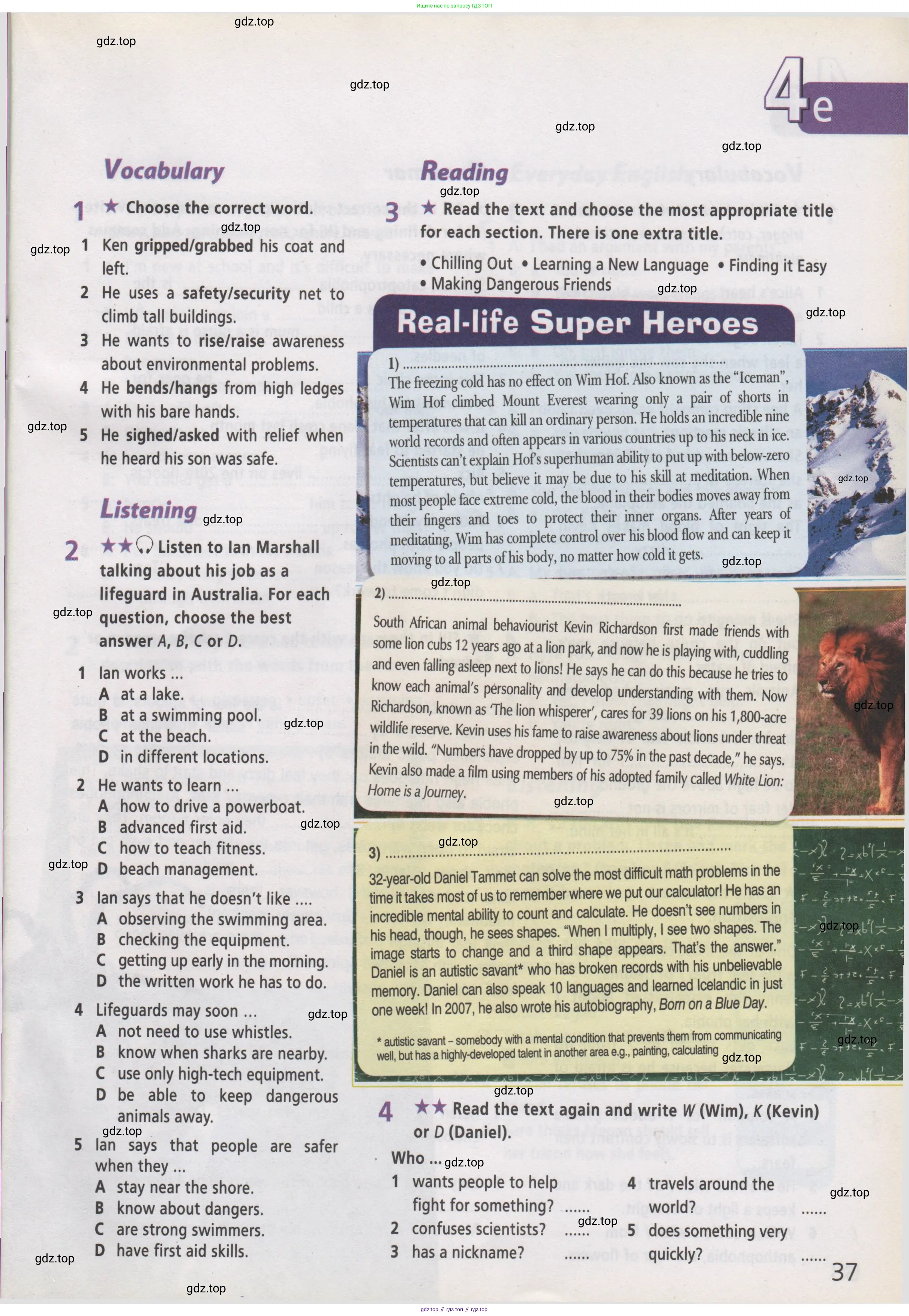 Английский язык (english), 7 класс Рабочая тетрадь (workbook), авторы: Баранова Ксения Михайловна (Baranova Ksenia), Дули Дженни (Dooley Jenny), Копылова Виктория Викторовна (Kopylova Victoria), Мильруд Радислав Петрович (Millrood Radislav), Эванс Вирджиния (Evans Virginia), издательство Просвещение, Москва, 2023, белого цвета, страница 37