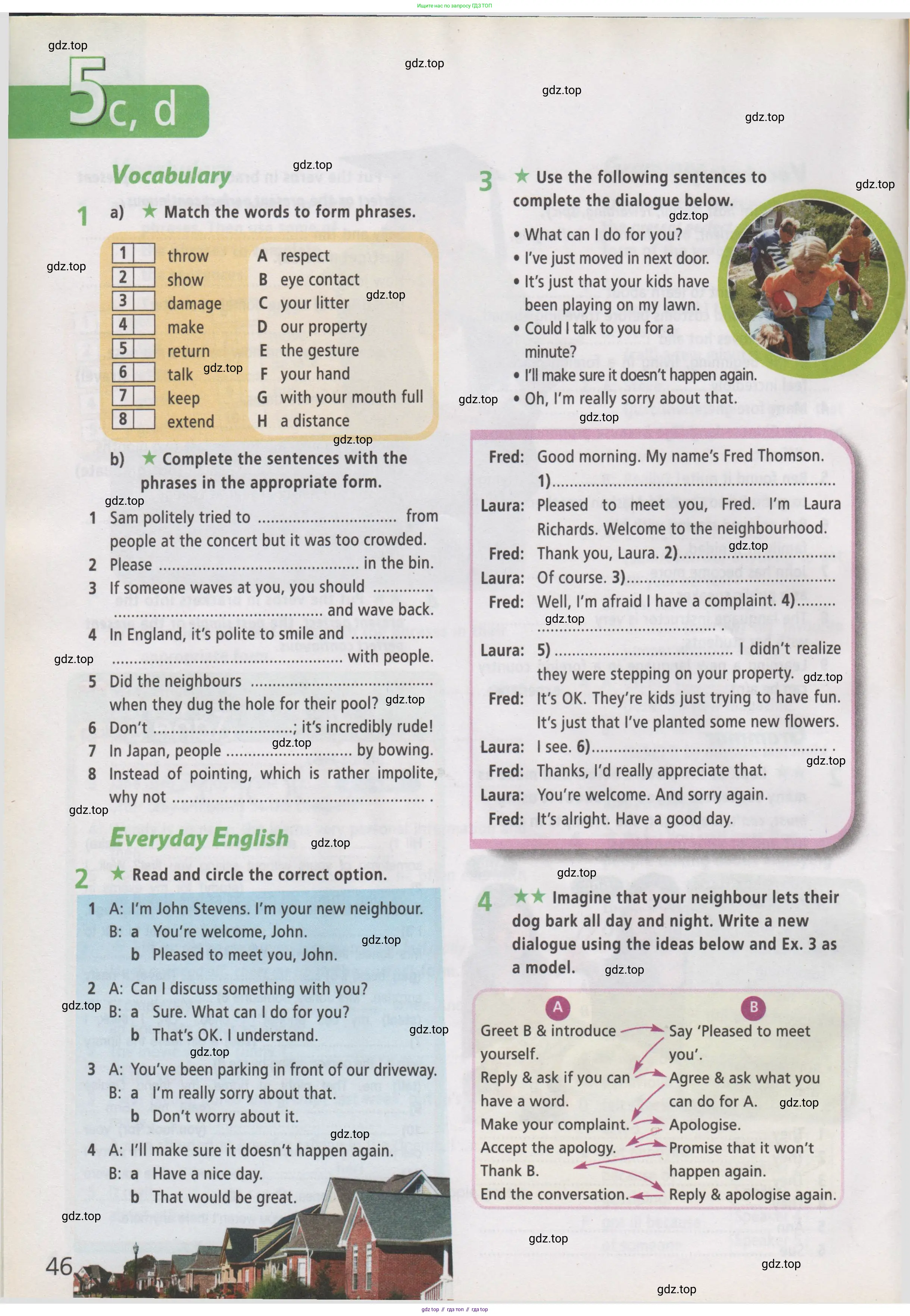 Английский язык (english), 7 класс Рабочая тетрадь (workbook), авторы: Баранова Ксения Михайловна (Baranova Ksenia), Дули Дженни (Dooley Jenny), Копылова Виктория Викторовна (Kopylova Victoria), Мильруд Радислав Петрович (Millrood Radislav), Эванс Вирджиния (Evans Virginia), издательство Просвещение, Москва, 2023, белого цвета, страница 46