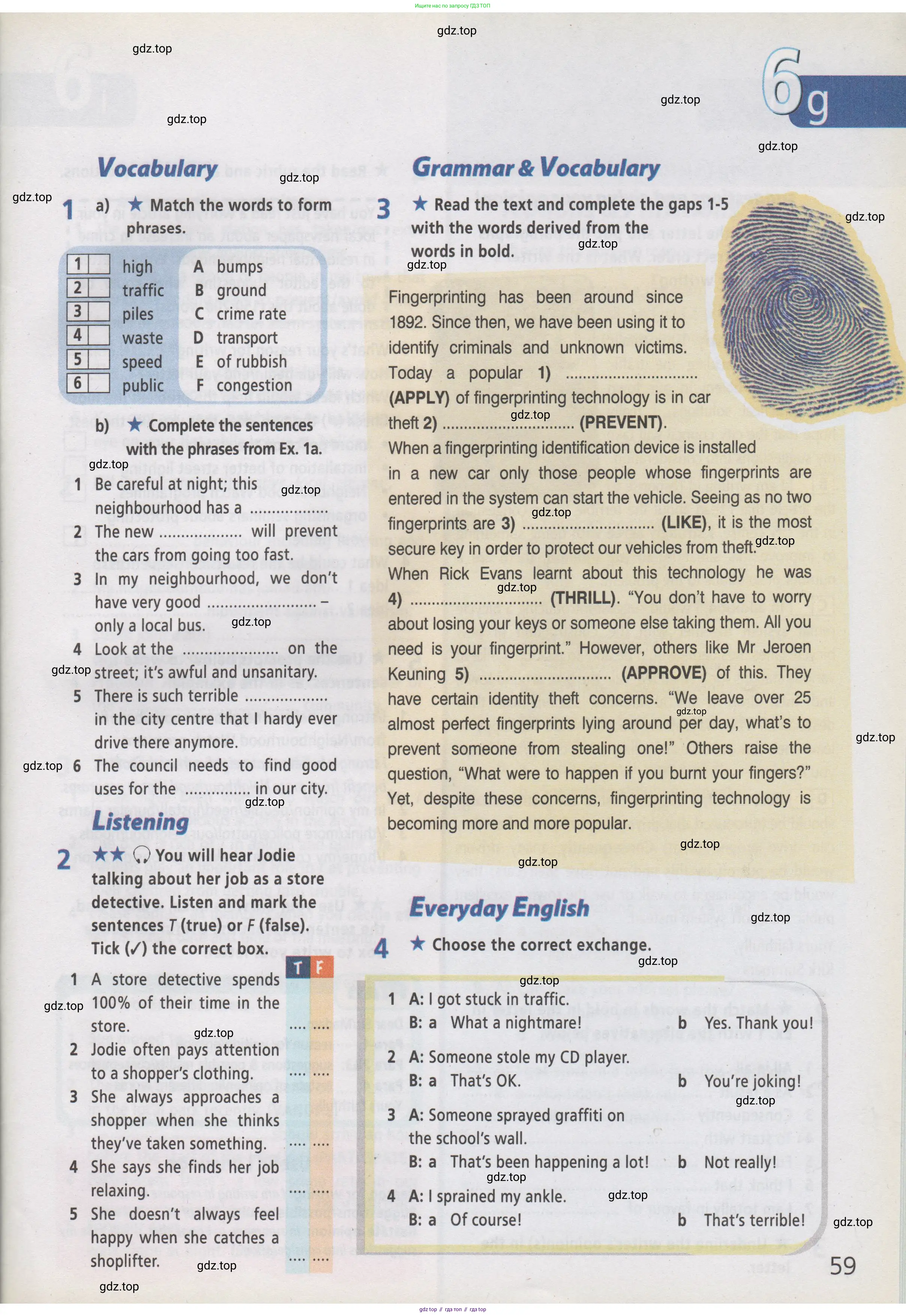 Английский язык (english), 7 класс Рабочая тетрадь (workbook), авторы: Баранова Ксения Михайловна (Baranova Ksenia), Дули Дженни (Dooley Jenny), Копылова Виктория Викторовна (Kopylova Victoria), Мильруд Радислав Петрович (Millrood Radislav), Эванс Вирджиния (Evans Virginia), издательство Просвещение, Москва, 2023, белого цвета, страница 59