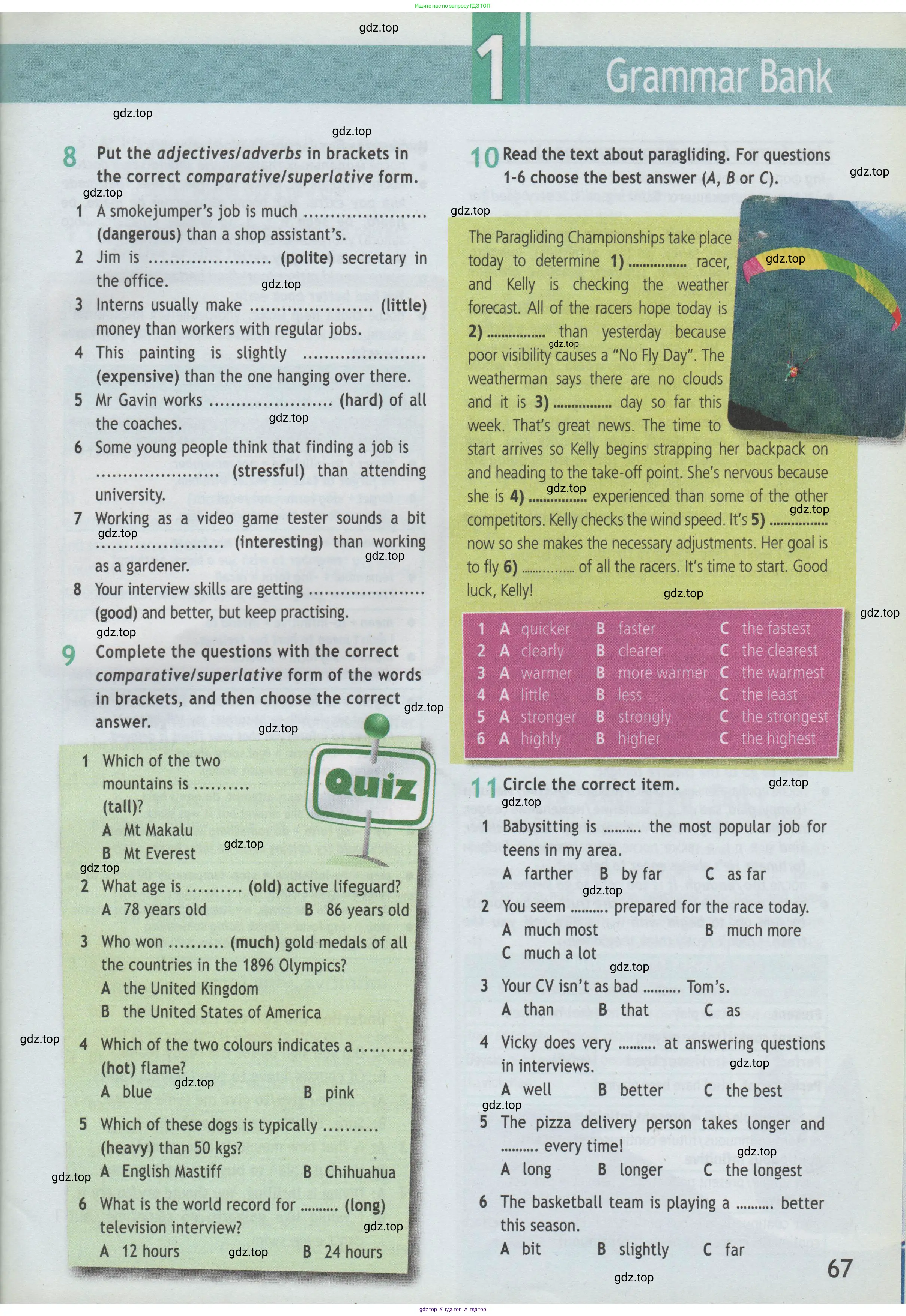 Английский язык (english), 7 класс Рабочая тетрадь (workbook), авторы: Баранова Ксения Михайловна (Baranova Ksenia), Дули Дженни (Dooley Jenny), Копылова Виктория Викторовна (Kopylova Victoria), Мильруд Радислав Петрович (Millrood Radislav), Эванс Вирджиния (Evans Virginia), издательство Просвещение, Москва, 2023, белого цвета, страница 67