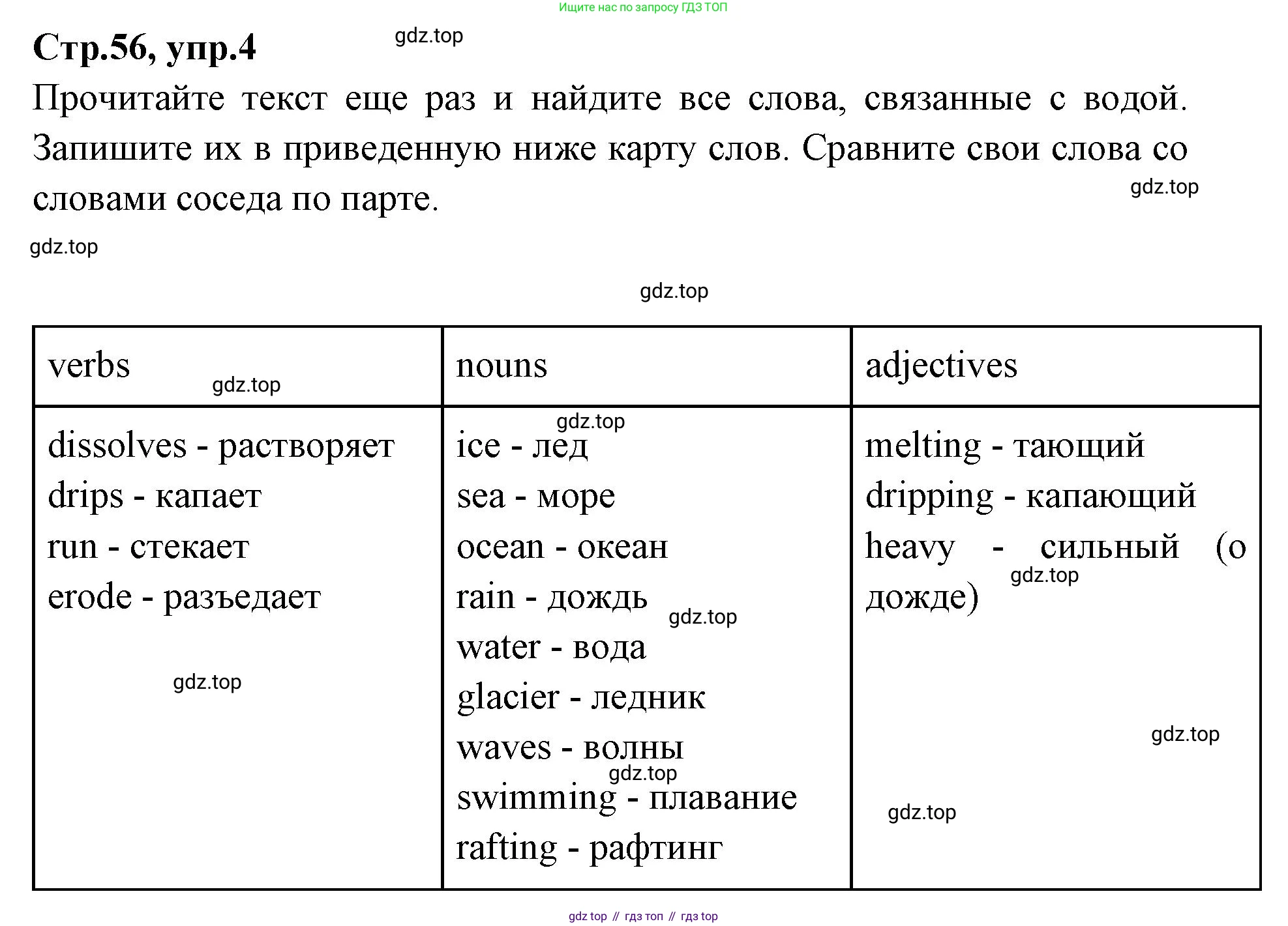 Английский язык (english), 7 класс Учебник (Student's book), авторы: Баранова Ксения Михайловна (Baranova Ksenia), Дули Дженни (Dooley Jenny), Копылова С А, Мильруд Радислав Петрович (Millrood Radislav), Эванс Вирджиния (Evans Virginia), издательство Просвещение, Москва, 2023, белого цвета, страница 56, номер 4, Решение 2023-2027