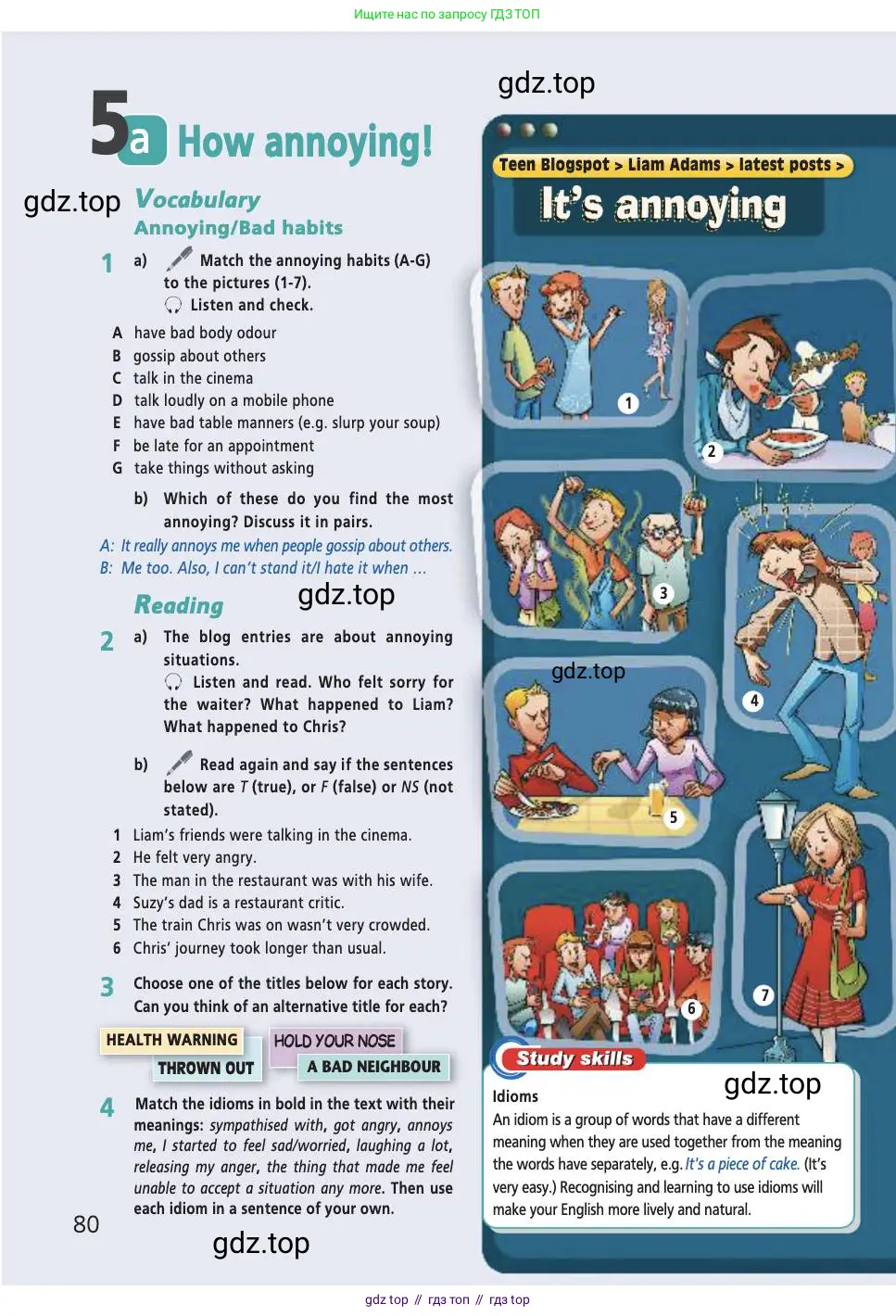 Английский язык (english), 7 класс Учебник (Student's book), авторы: Баранова Ксения Михайловна (Baranova Ksenia), Дули Дженни (Dooley Jenny), Копылова С А, Мильруд Радислав Петрович (Millrood Radislav), Эванс Вирджиния (Evans Virginia), издательство Просвещение, Москва, 2023, белого цвета, страница 80