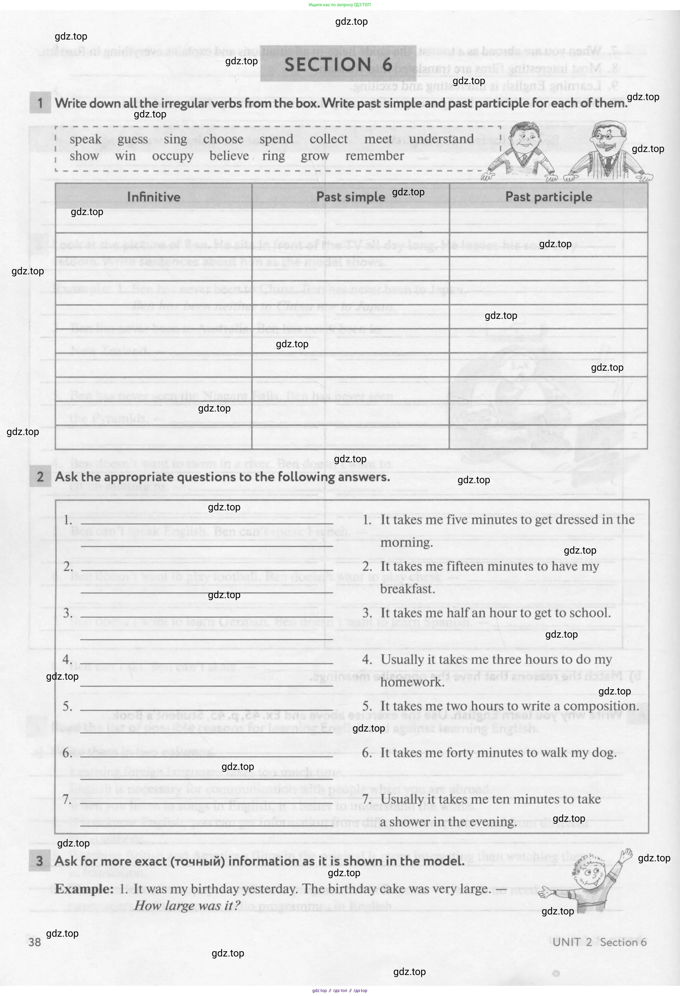 Английский язык (english), 7 класс рабочая тетрадь с контрольными работами (workbook + tests), авторы: Биболетова Мерем Забатовна, Бабушис Елена Евгеньевна, издательство Аст-Астрель, Москва, 2016, страница 38