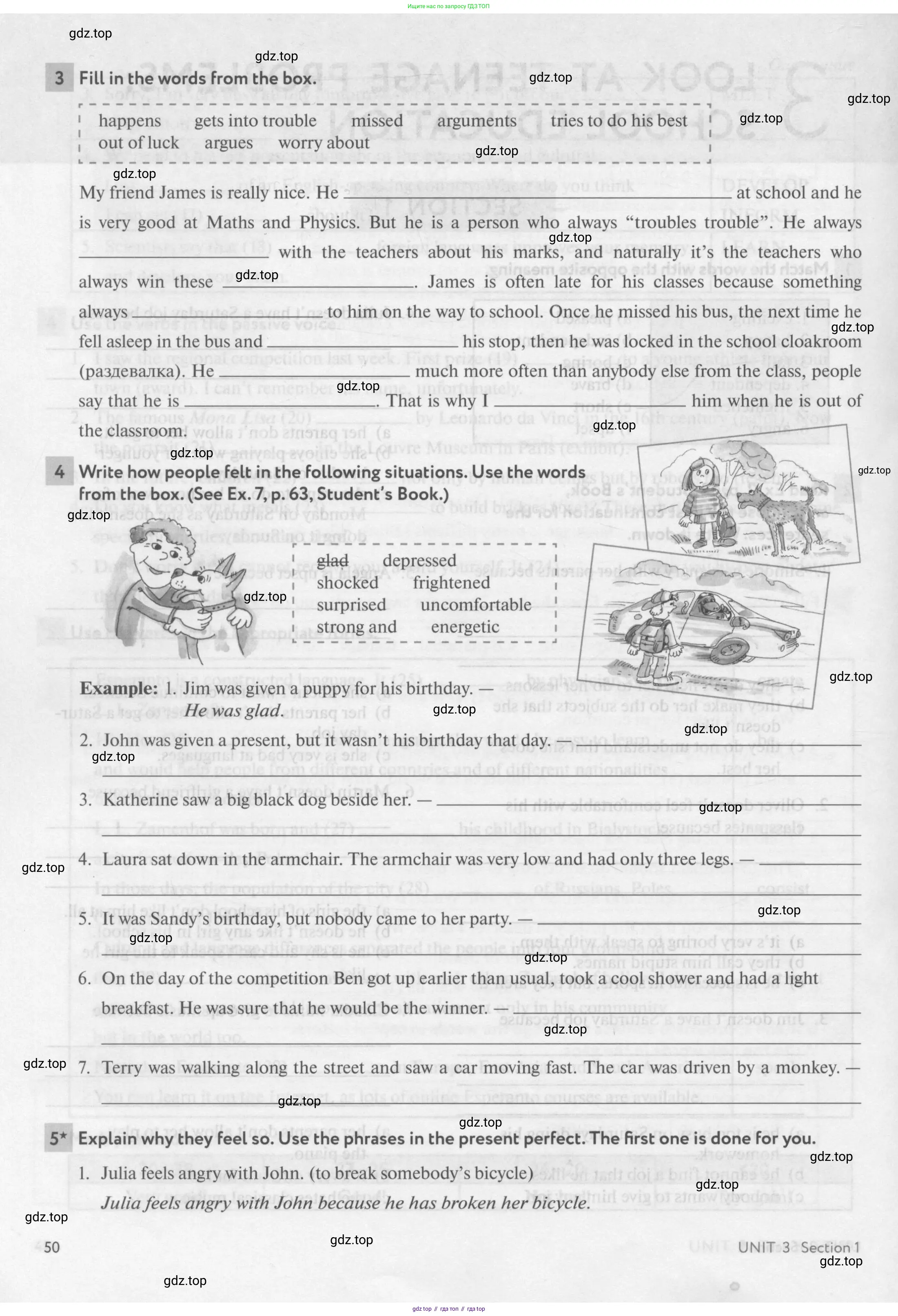 Английский язык (english), 7 класс рабочая тетрадь с контрольными работами (workbook + tests), авторы: Биболетова Мерем Забатовна, Бабушис Елена Евгеньевна, издательство Аст-Астрель, Москва, 2016, страница 50