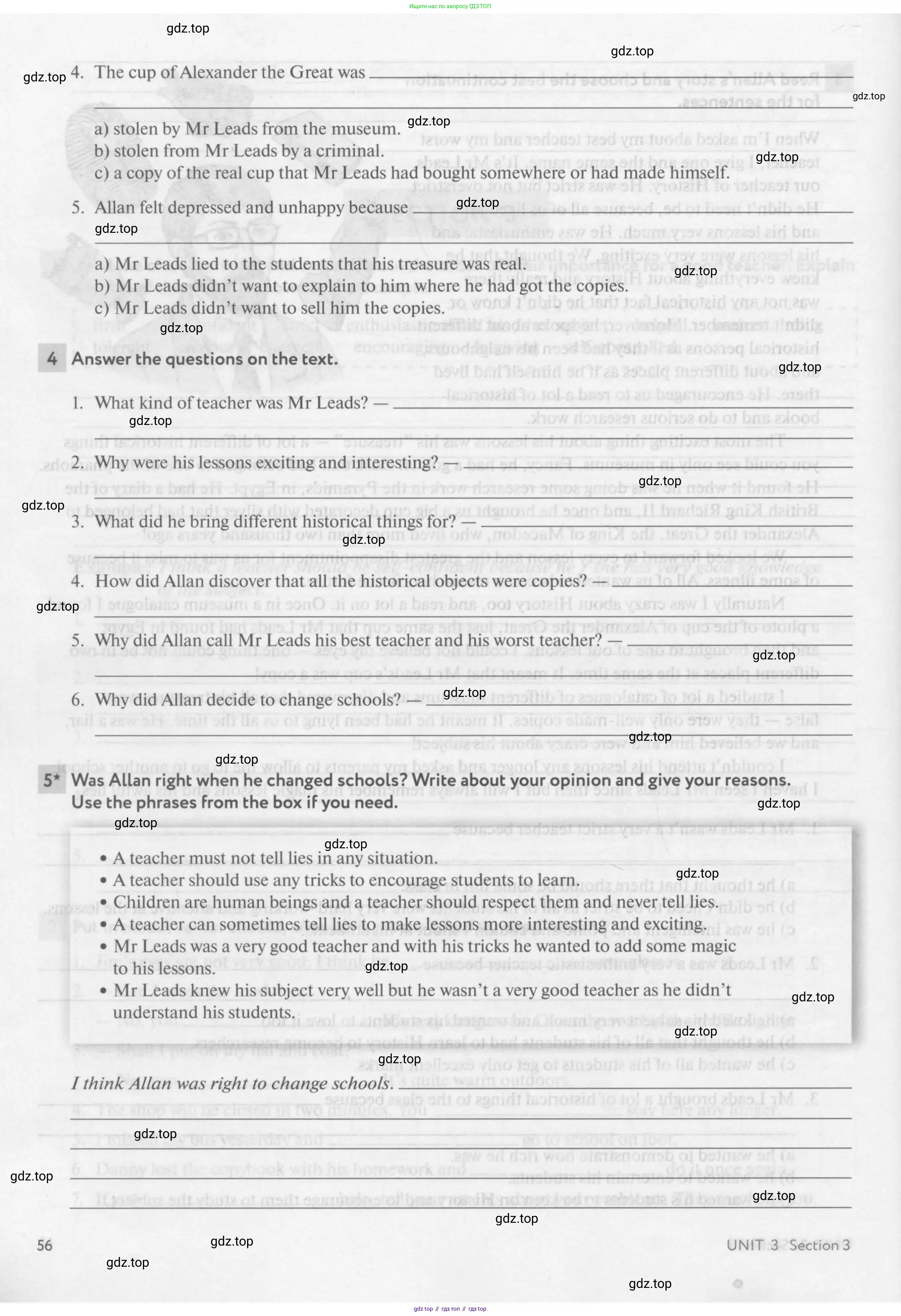 Английский язык (english), 7 класс рабочая тетрадь с контрольными работами (workbook + tests), авторы: Биболетова Мерем Забатовна, Бабушис Елена Евгеньевна, издательство Аст-Астрель, Москва, 2016, страница 56