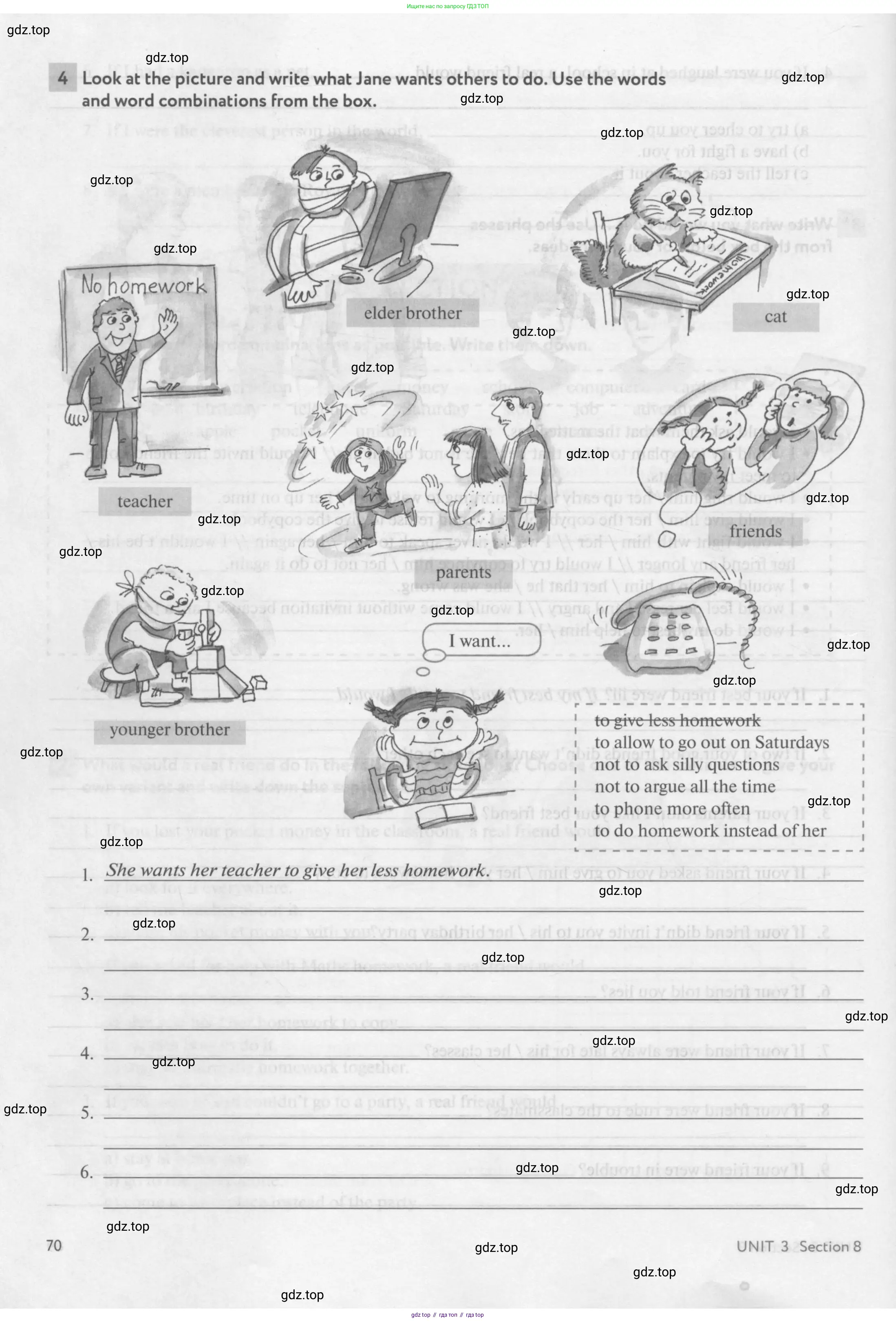 Английский язык (english), 7 класс рабочая тетрадь с контрольными работами (workbook + tests), авторы: Биболетова Мерем Забатовна, Бабушис Елена Евгеньевна, издательство Аст-Астрель, Москва, 2016, страница 70