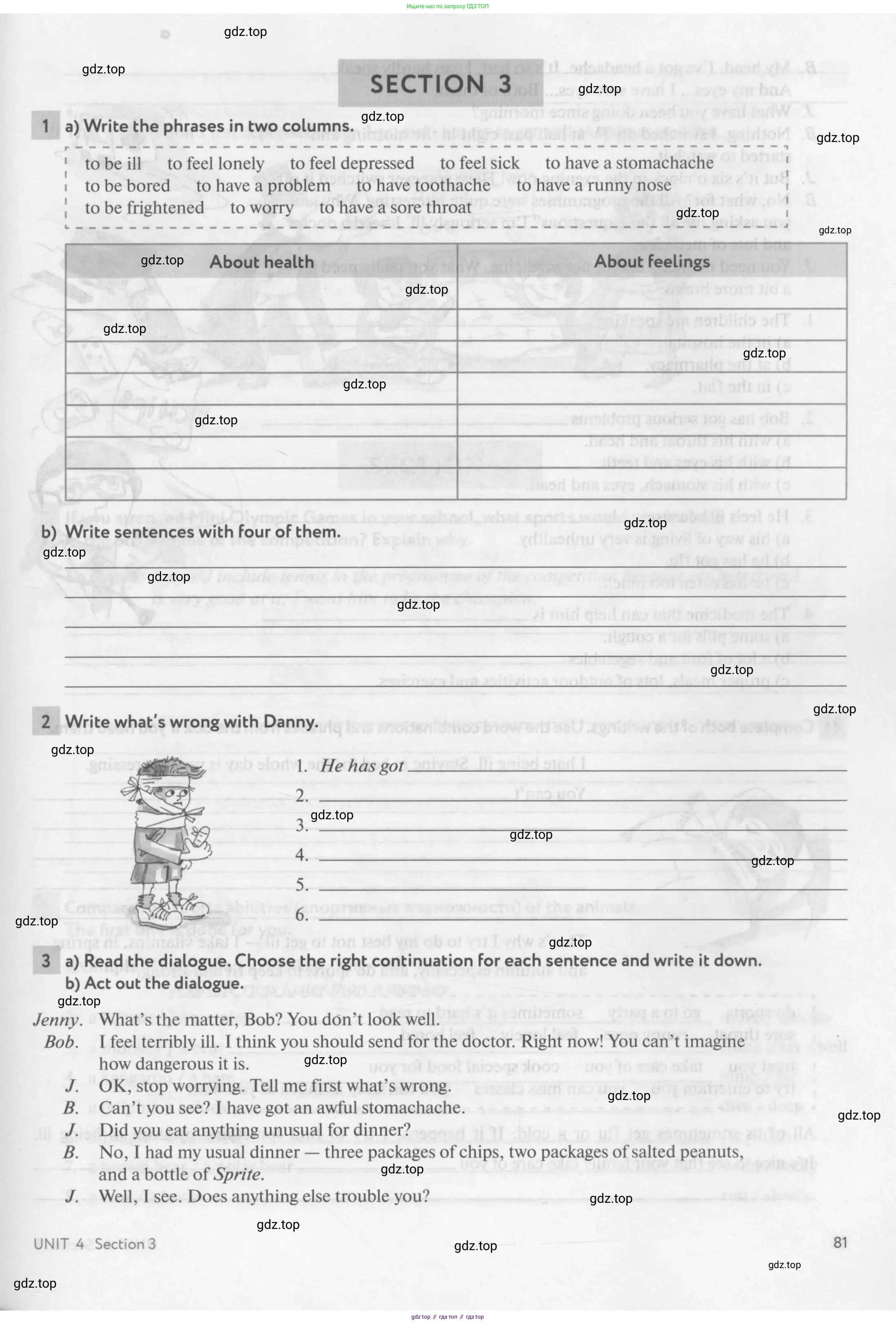 Английский язык (english), 7 класс рабочая тетрадь с контрольными работами (workbook + tests), авторы: Биболетова Мерем Забатовна, Бабушис Елена Евгеньевна, издательство Аст-Астрель, Москва, 2016, страница 81