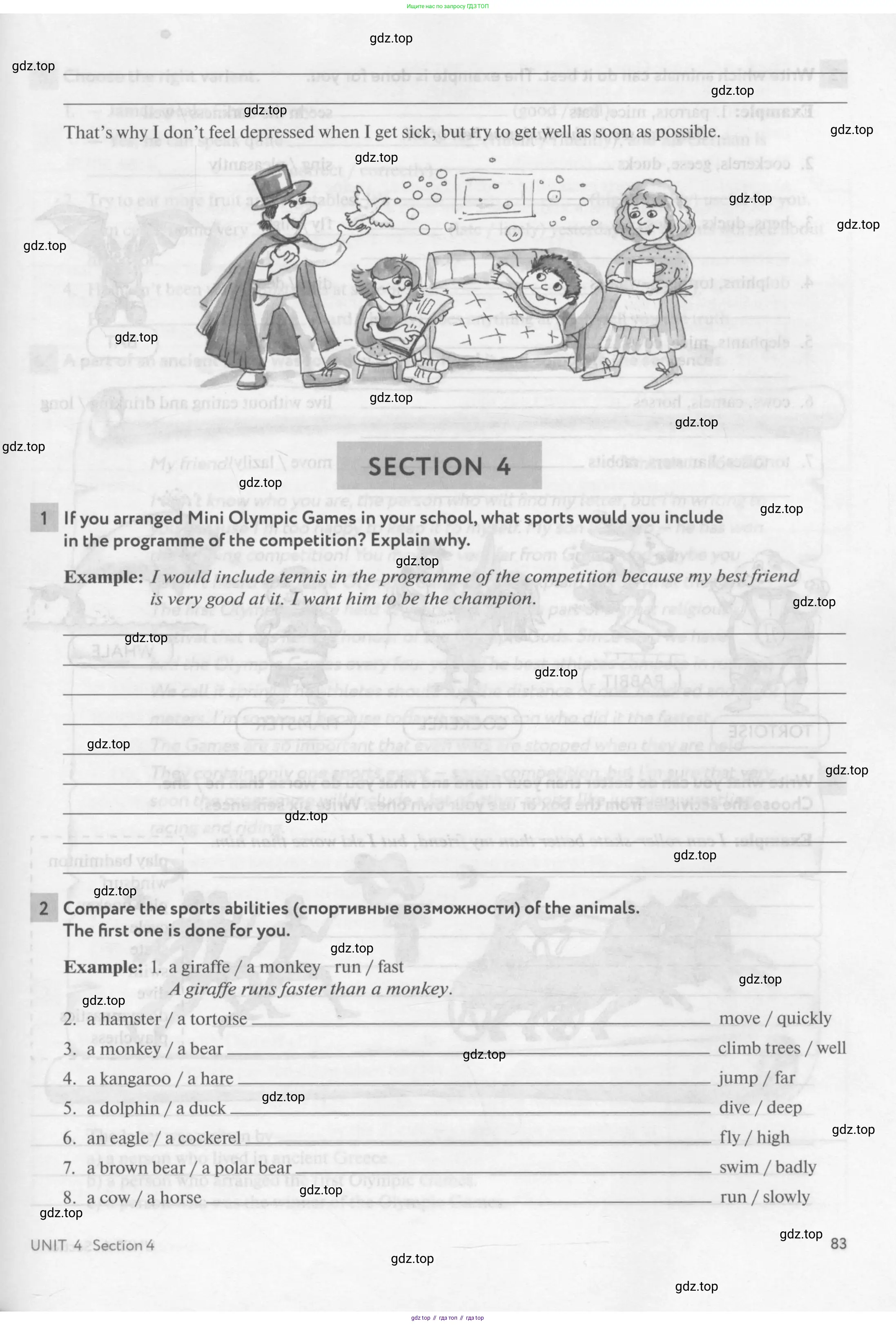 Английский язык (english), 7 класс рабочая тетрадь с контрольными работами (workbook + tests), авторы: Биболетова Мерем Забатовна, Бабушис Елена Евгеньевна, издательство Аст-Астрель, Москва, 2016, страница 83