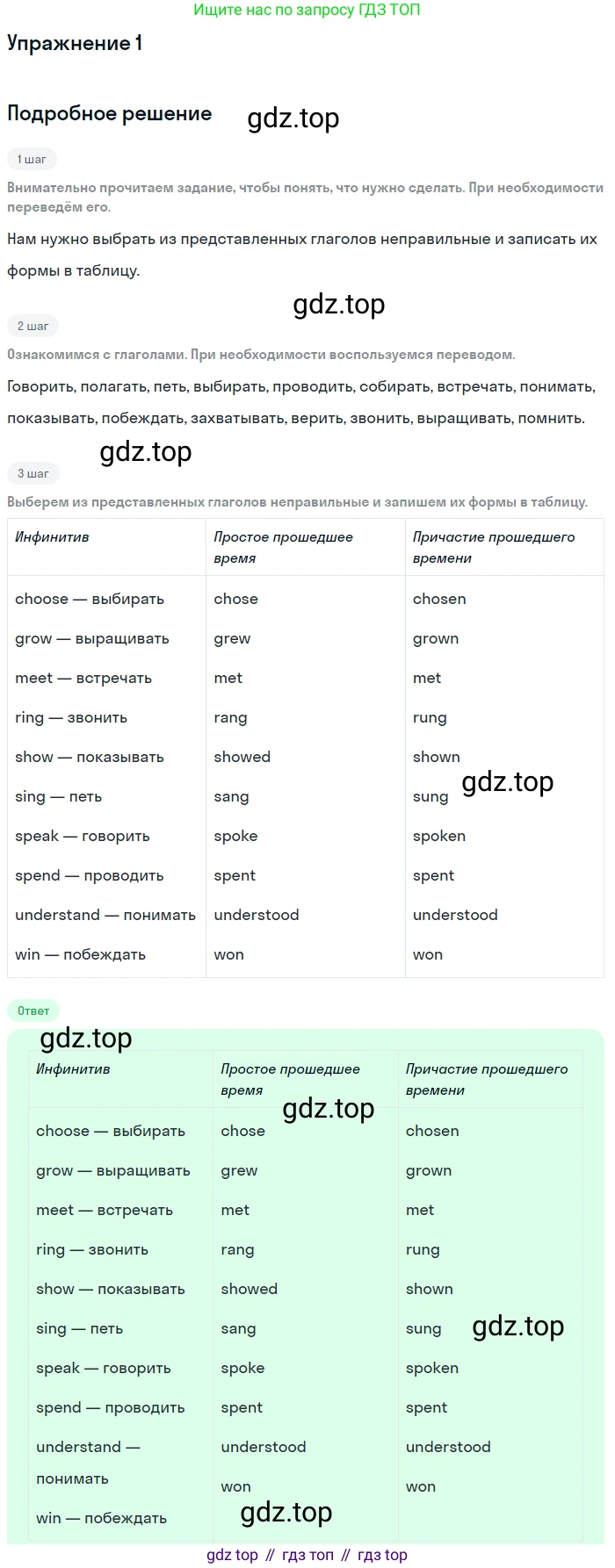 Английский язык (english), 7 класс рабочая тетрадь с контрольными работами (workbook + tests), авторы: Биболетова Мерем Забатовна, Бабушис Елена Евгеньевна, издательство Аст-Астрель, Москва, 2016, страница 38, номер 1, Решение