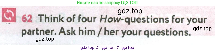 Английский язык (english), 7 класс Учебник (Student's book), автор: Биболетова Мерем Забатовна, издательство Просвещение, Москва, 2023, страница 47, номер 62, Условие 2023-2024