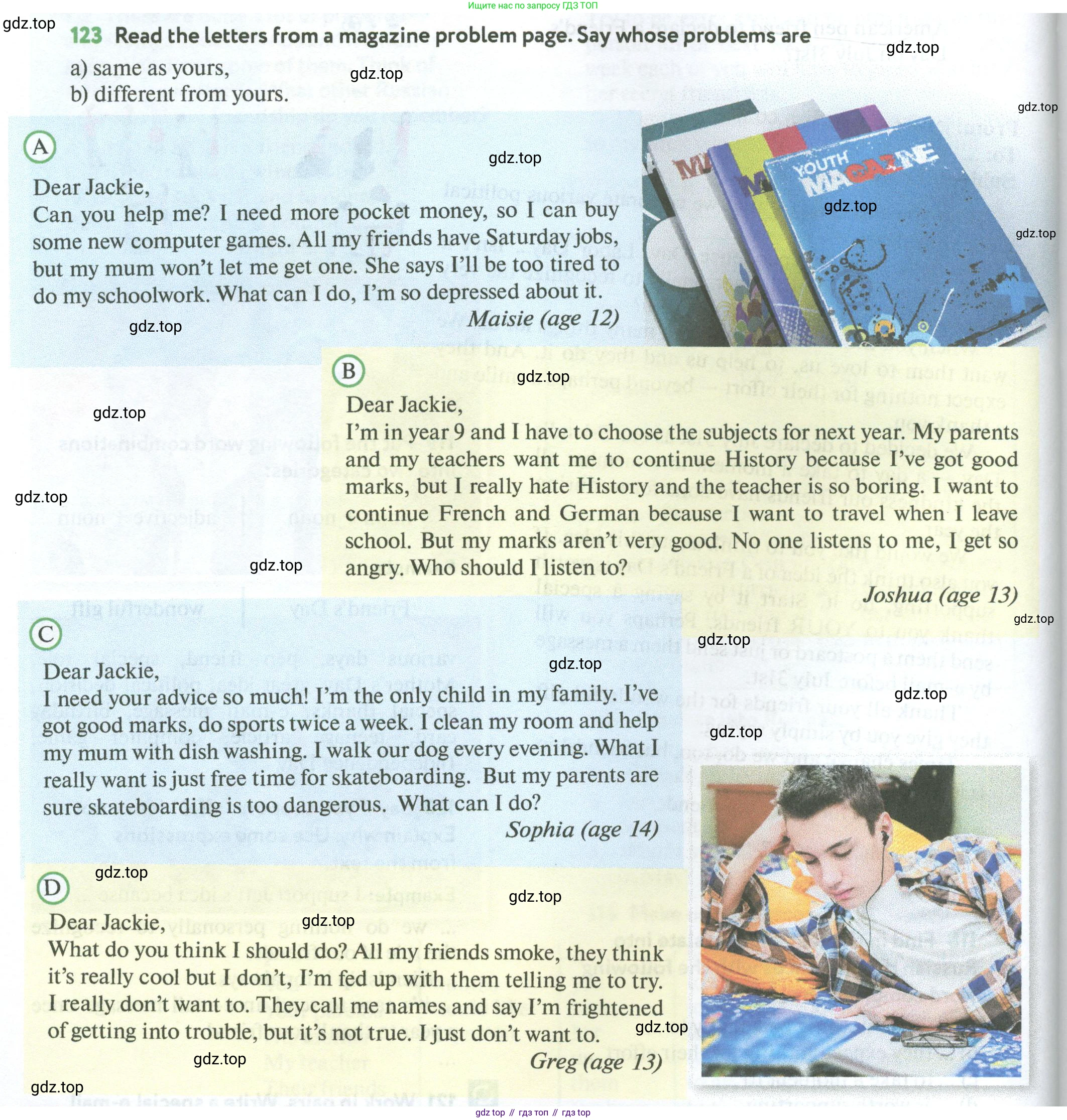 Английский язык (english), 7 класс Учебник (Student's book), автор: Биболетова Мерем Забатовна, издательство Просвещение, Москва, 2023, страница 92, номер 123, Условие 2023-2024