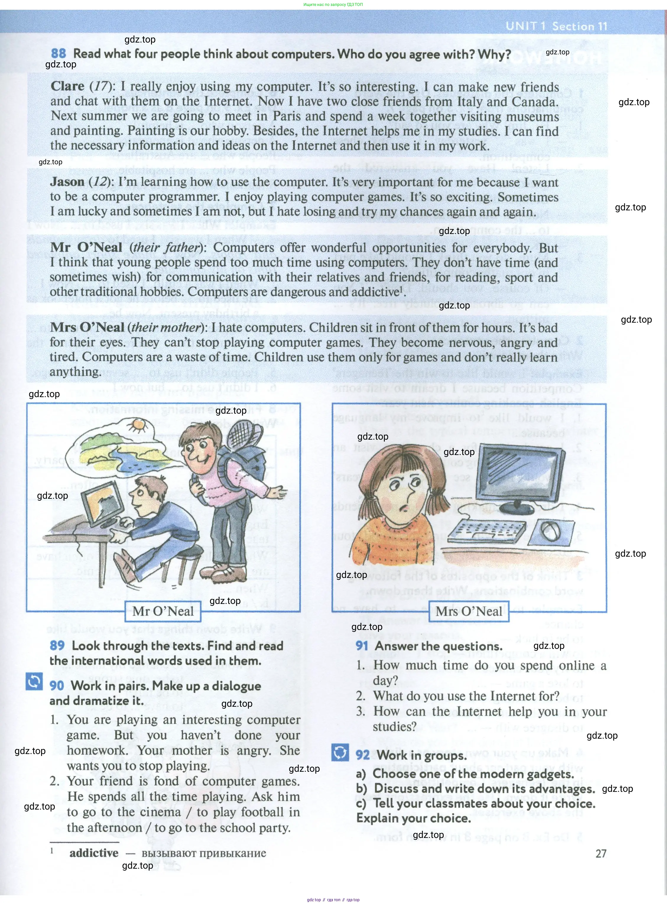 Английский язык (english), 7 класс Учебник (Student's book), автор: Биболетова Мерем Забатовна, издательство Просвещение, Москва, 2023, страница 27