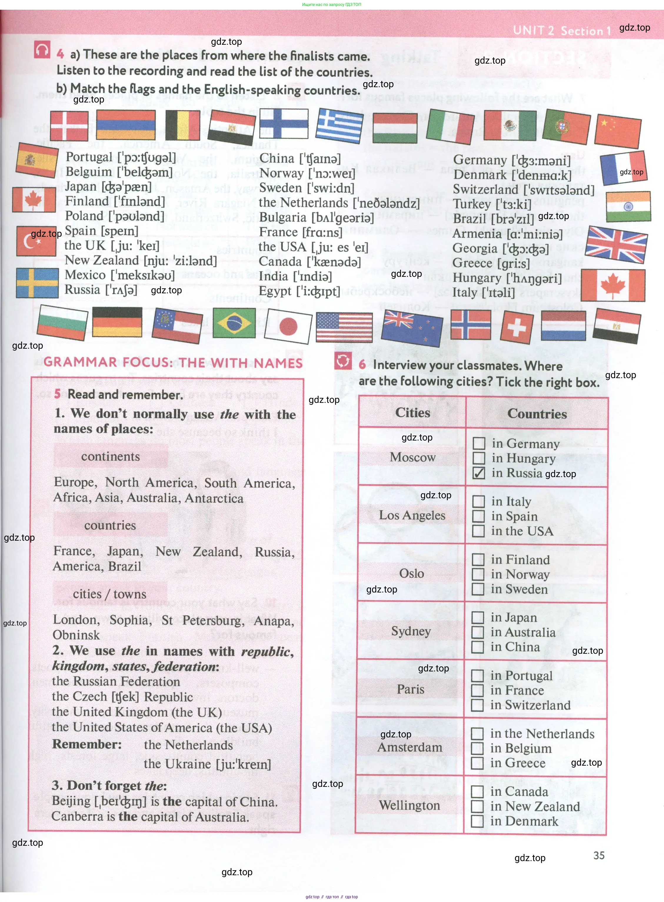 Английский язык (english), 7 класс Учебник (Student's book), автор: Биболетова Мерем Забатовна, издательство Просвещение, Москва, 2023, страница 35