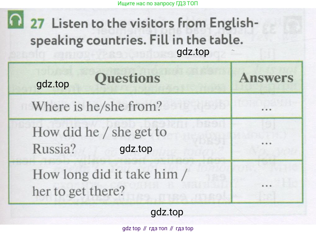 Английский язык (english), 7 класс Учебник (Student's book), автор: Биболетова Мерем Забатовна, издательство Просвещение, Москва, 2023, страница 69, номер 27, Условие 2017-2022