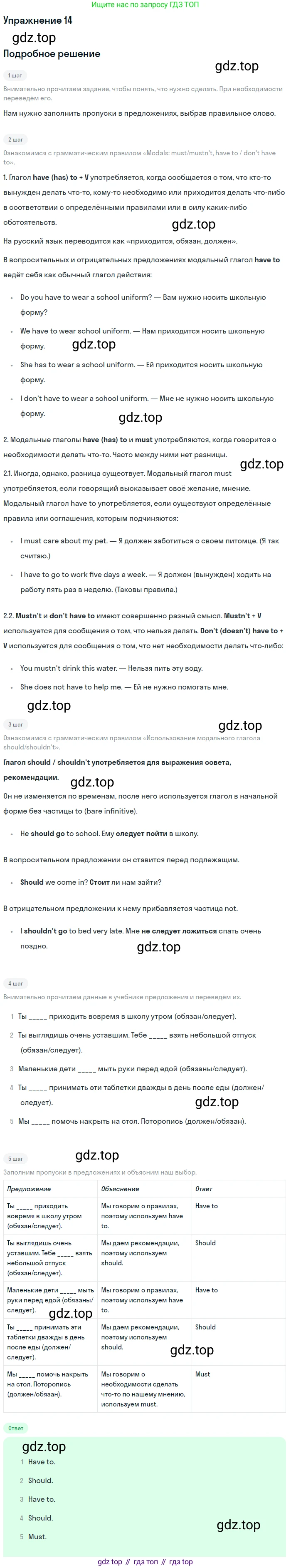 Английский язык (english), 7 класс Учебник (Student's book), автор: Биболетова Мерем Забатовна, издательство Просвещение, Москва, 2023, страница 97, номер 14, Решение 2017-2022