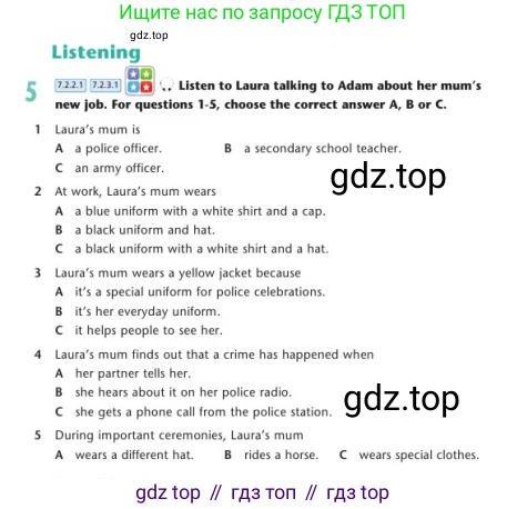 Английский язык (english), 7 класс Учебник (Student's book), авторы: Дули Дженни (Dooley Jenny), Оби Боб (Obee Bob), Мухамеджанова Наталья (Mukhamedjanova Natalya), Манапбаева Жаннура (Manapbayeva Zhannura), издательство Express Publishing, Алматы, 2025, зелёного цвета, страница 105, номер 5, Условие