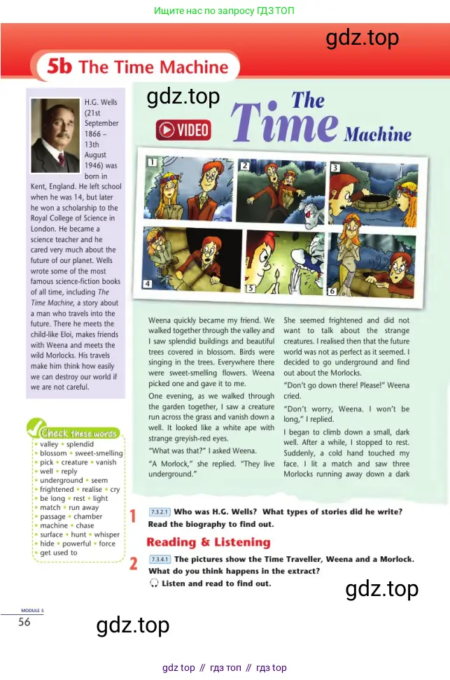 Английский язык (english), 7 класс Учебник (Student's book), авторы: Дули Дженни (Dooley Jenny), Оби Боб (Obee Bob), Мухамеджанова Наталья (Mukhamedjanova Natalya), Манапбаева Жаннура (Manapbayeva Zhannura), издательство Express Publishing, Алматы, 2025, зелёного цвета, страница 56