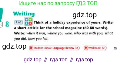 Английский язык (english), 7 класс Учебник (Student's book), авторы: Эванс Вирджиния (Evans Virginia), Дули Дженни (Dooley Jenny), Оби Боб (Obee Bob), издательство Express Publishing, Алматы, 2017, красного цвета, страница 35, номер 8, Условие