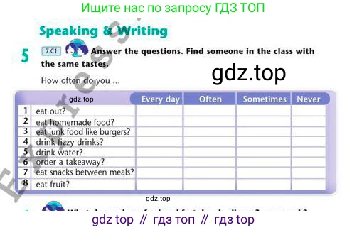 Английский язык (english), 7 класс Учебник (Student's book), авторы: Эванс Вирджиния (Evans Virginia), Дули Дженни (Dooley Jenny), Оби Боб (Obee Bob), издательство Express Publishing, Алматы, 2017, красного цвета, страница 93, номер 5, Условие