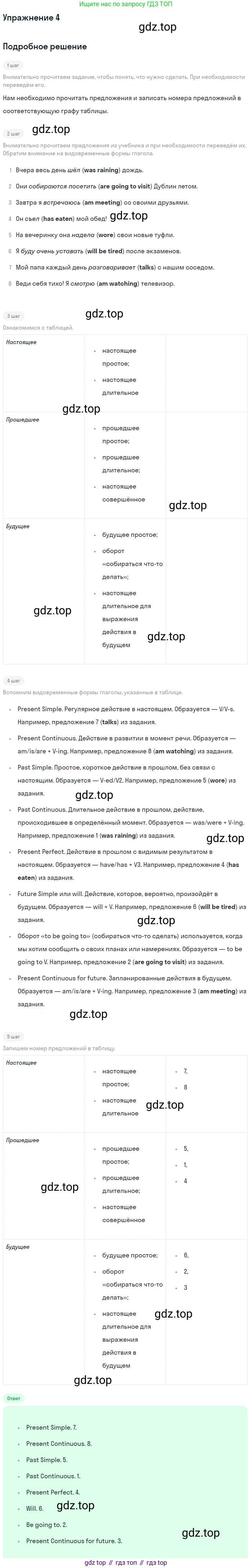 ГДЗ Английский язык (english), 7 класс рабочая тетрадь, авторы: Комарова Юлия Александровна, Ларионова Ирина Владимировна, издательство Русское слово, Москва, 2022, розового цвета, страница 115, номер 4, Решение
