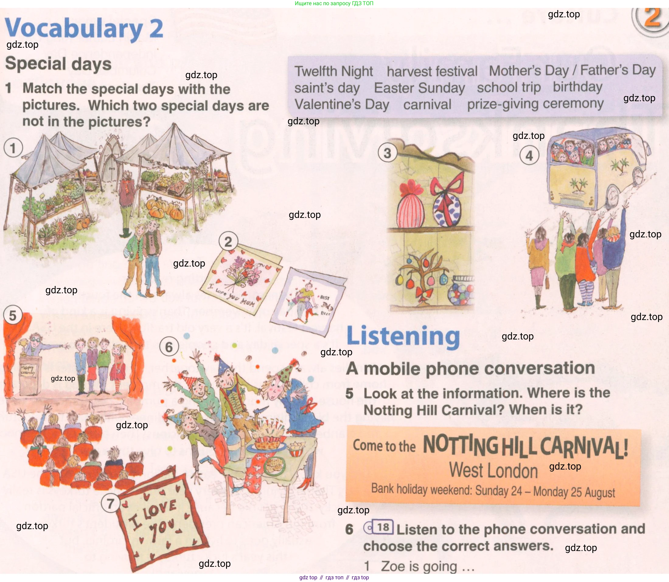 ГДЗ Английский язык (english), 7 класс Учебник (Student's book), авторы: Комарова Юлия Александровна, Ларионова Ирина Владимировна, издательство Русское слово, Москва, 2021, розового цвета, страница 25, номер 1, Условие