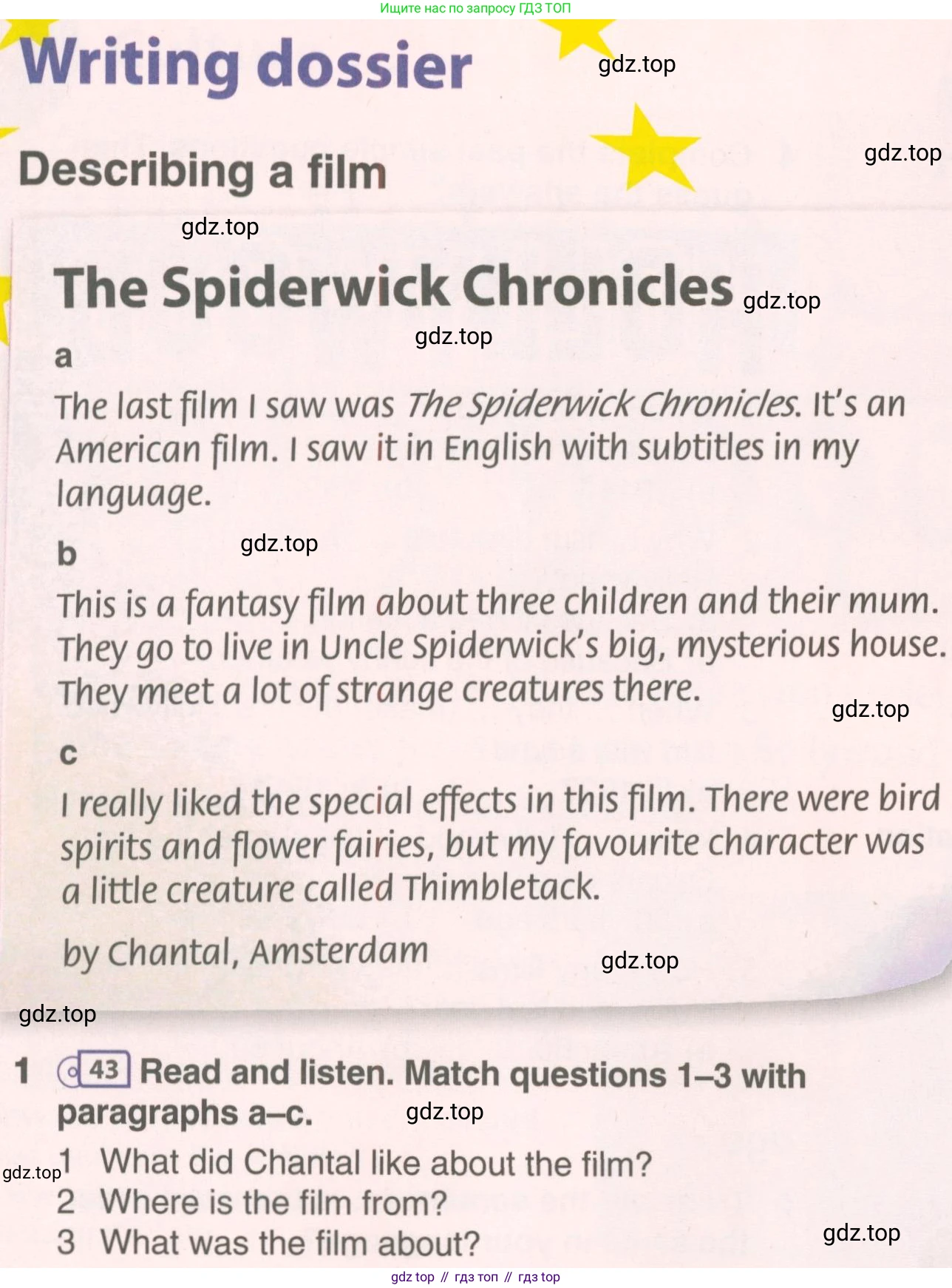 ГДЗ Английский язык (english), 7 класс Учебник (Student's book), авторы: Комарова Юлия Александровна, Ларионова Ирина Владимировна, издательство Русское слово, Москва, 2021, розового цвета, страница 56, номер 1, Условие