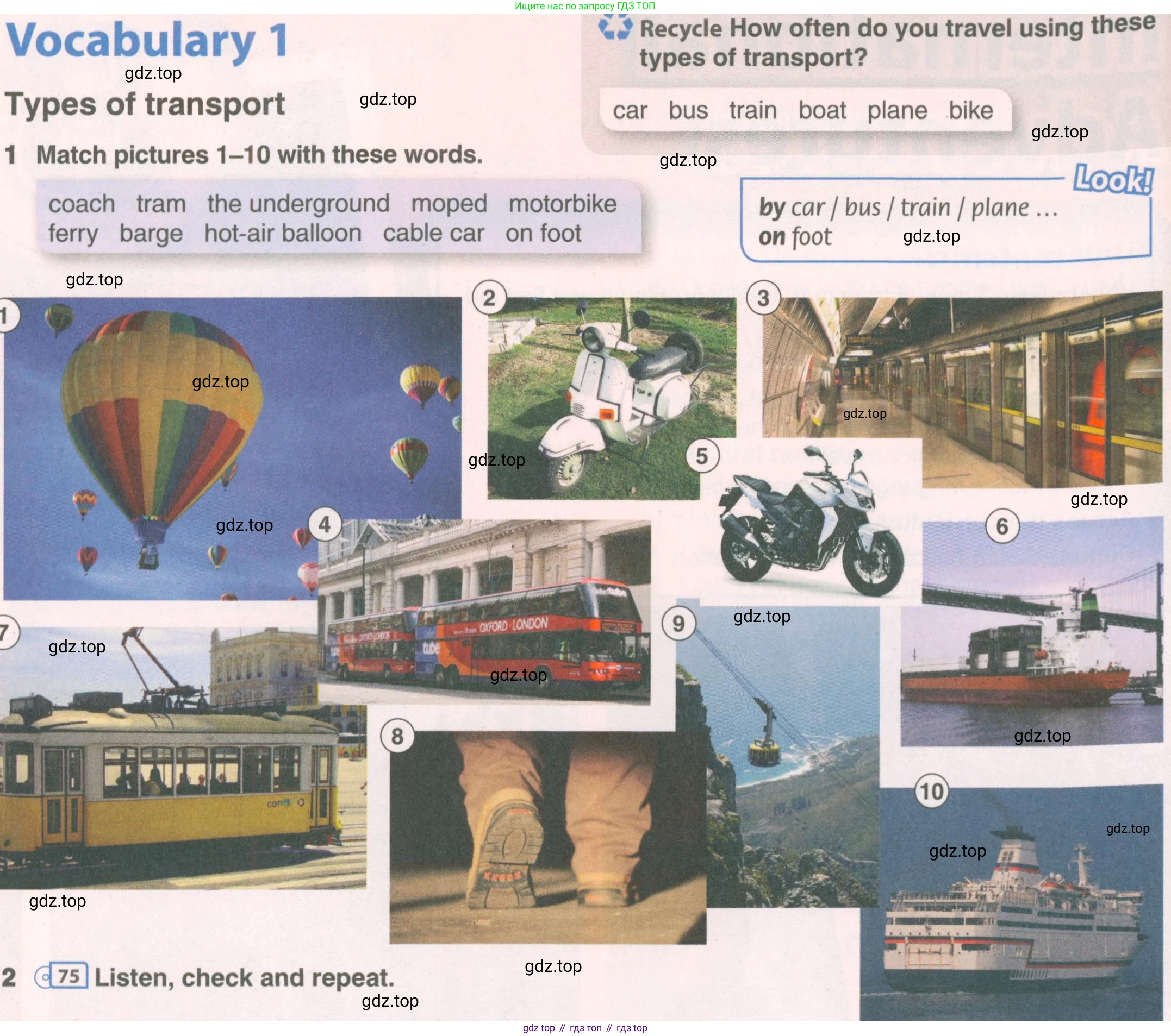 ГДЗ Английский язык (english), 7 класс Учебник (Student's book), авторы: Комарова Юлия Александровна, Ларионова Ирина Владимировна, издательство Русское слово, Москва, 2021, розового цвета, страница 102, номер 1, Условие