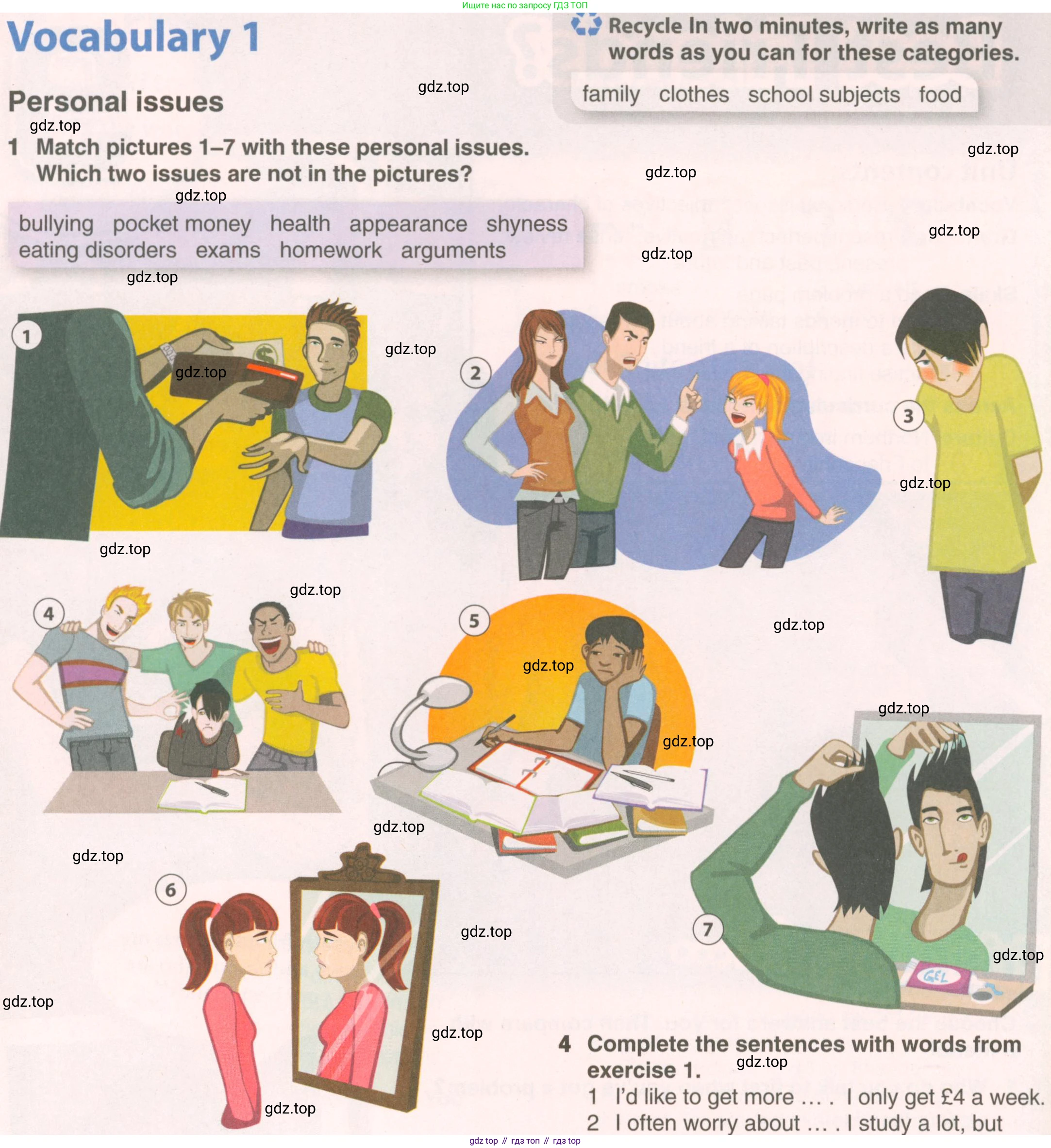 ГДЗ Английский язык (english), 7 класс Учебник (Student's book), авторы: Комарова Юлия Александровна, Ларионова Ирина Владимировна, издательство Русское слово, Москва, 2021, розового цвета, страница 114, номер 1, Условие