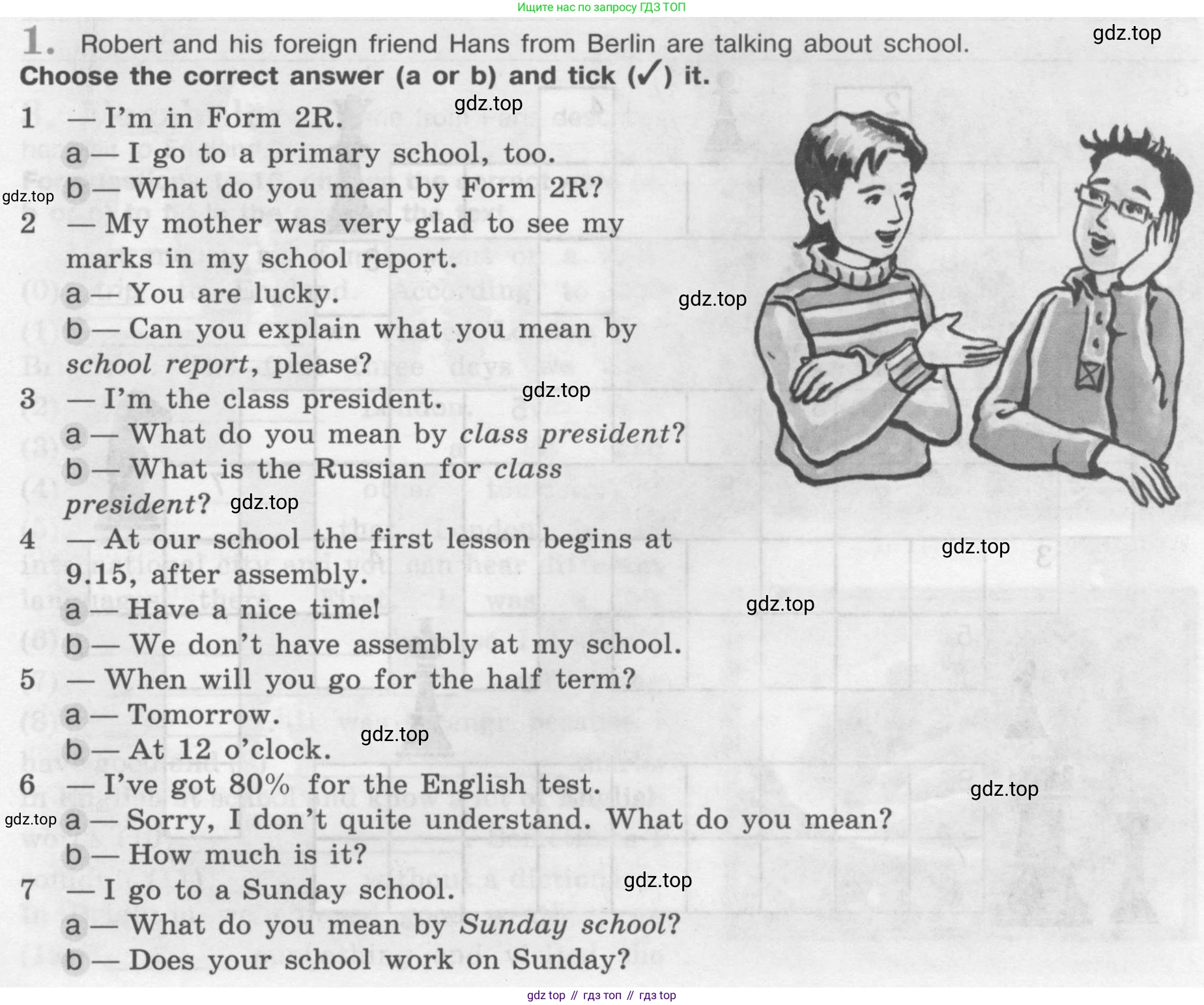 Английский язык (english), 7 класс рабочая тетрадь (activity book), авторы: Кузовлев Владимир Петрович (Kuzovlev Vladimir), Лапа Наталья Михайловна, Перегудова Эльвира Шакировна, Костина Ирина Павловна, Дуванова Ольга Викторовна, Кобец Юлия Николаевна, издательство Просвещение, Москва, 2019, страница 7, номер 1, Условие