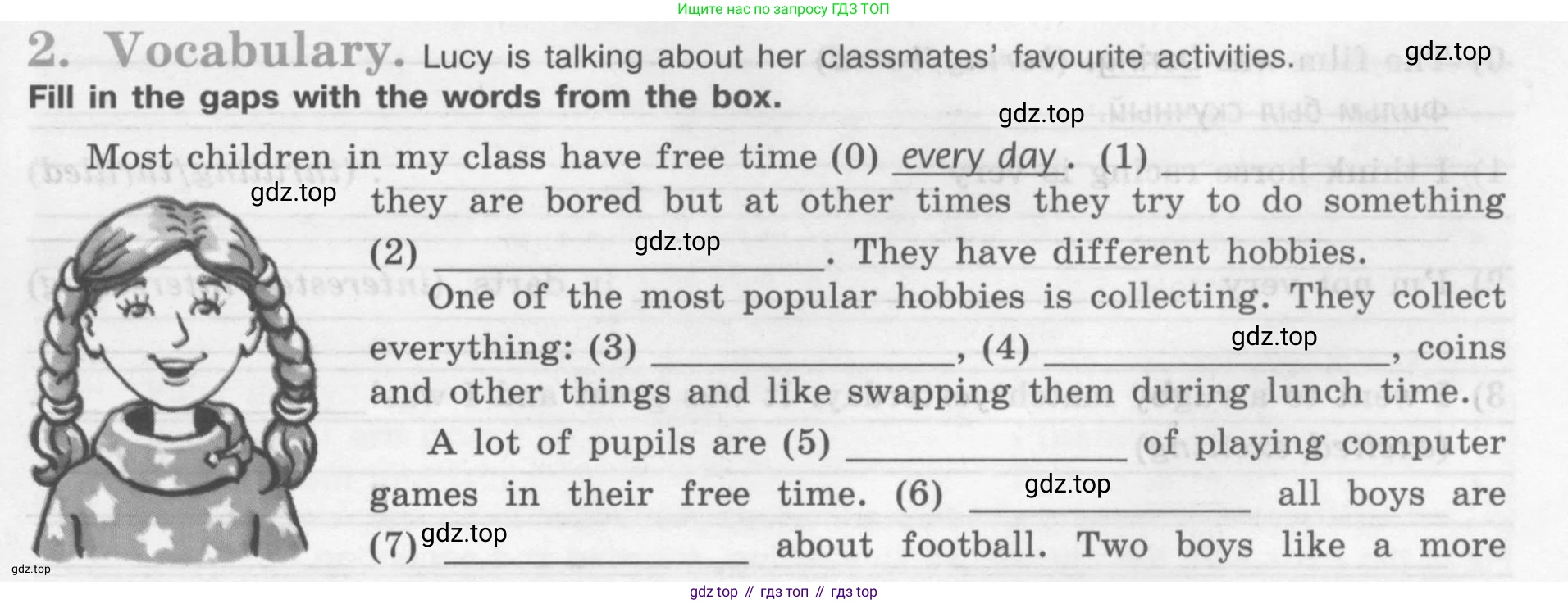 Английский язык (english), 7 класс рабочая тетрадь (activity book), авторы: Кузовлев Владимир Петрович (Kuzovlev Vladimir), Лапа Наталья Михайловна, Перегудова Эльвира Шакировна, Костина Ирина Павловна, Дуванова Ольга Викторовна, Кобец Юлия Николаевна, издательство Просвещение, Москва, 2019, страница 105, номер 2, Условие