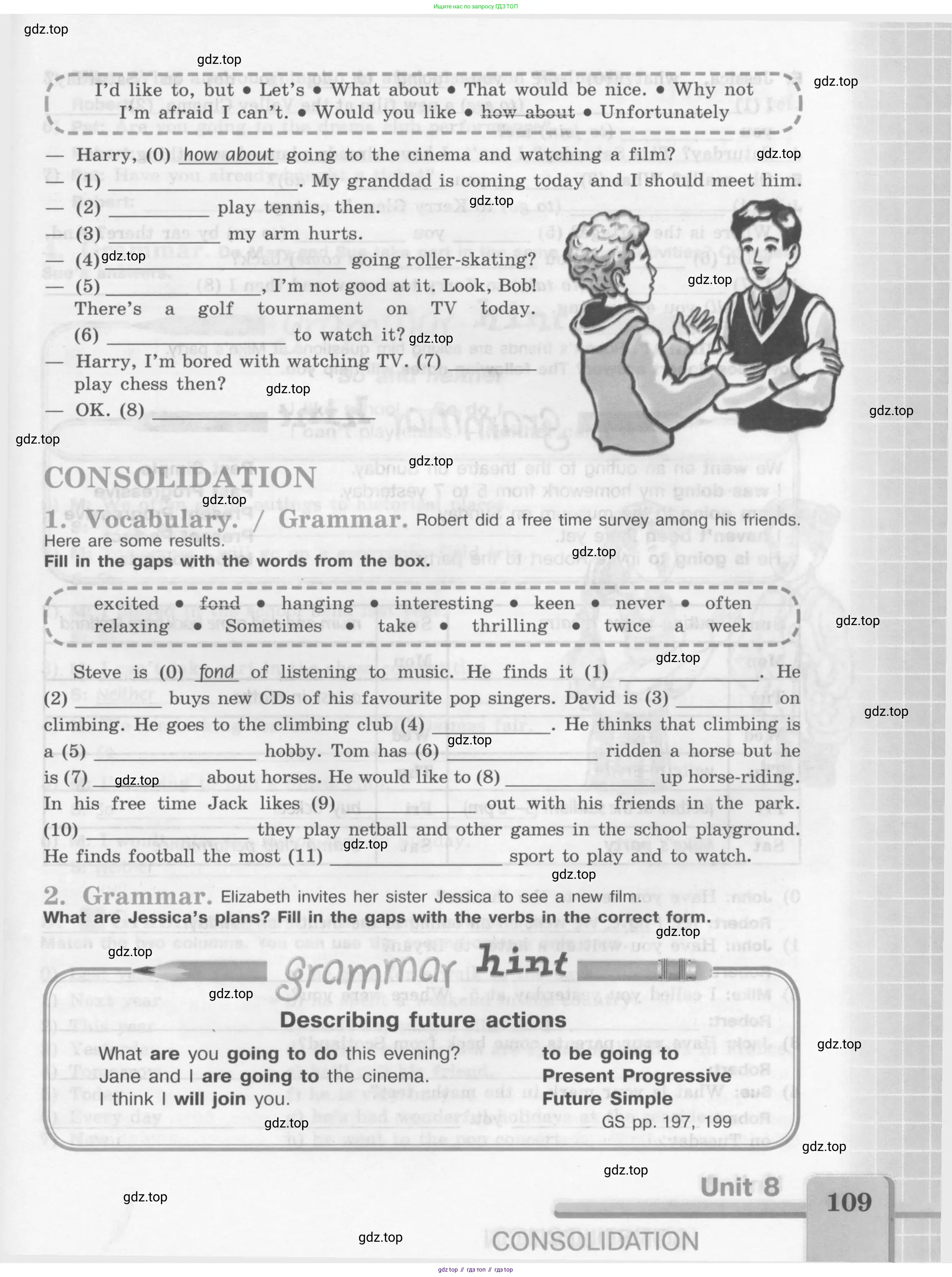 Английский язык (english), 7 класс рабочая тетрадь (activity book), авторы: Кузовлев Владимир Петрович (Kuzovlev Vladimir), Лапа Наталья Михайловна, Перегудова Эльвира Шакировна, Костина Ирина Павловна, Дуванова Ольга Викторовна, Кобец Юлия Николаевна, издательство Просвещение, Москва, 2019, страница 109