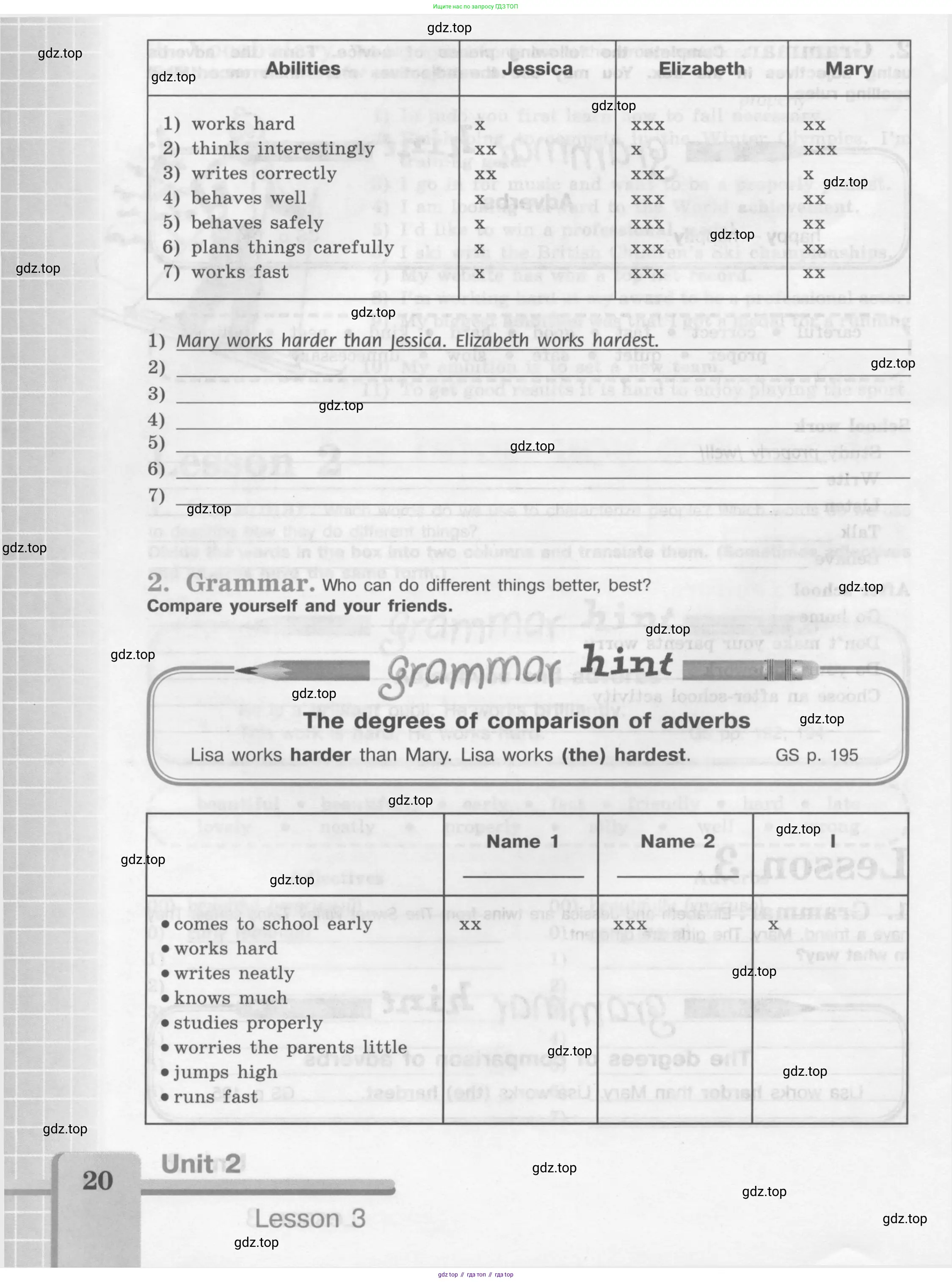 Английский язык (english), 7 класс рабочая тетрадь (activity book), авторы: Кузовлев Владимир Петрович (Kuzovlev Vladimir), Лапа Наталья Михайловна, Перегудова Эльвира Шакировна, Костина Ирина Павловна, Дуванова Ольга Викторовна, Кобец Юлия Николаевна, издательство Просвещение, Москва, 2019, страница 20