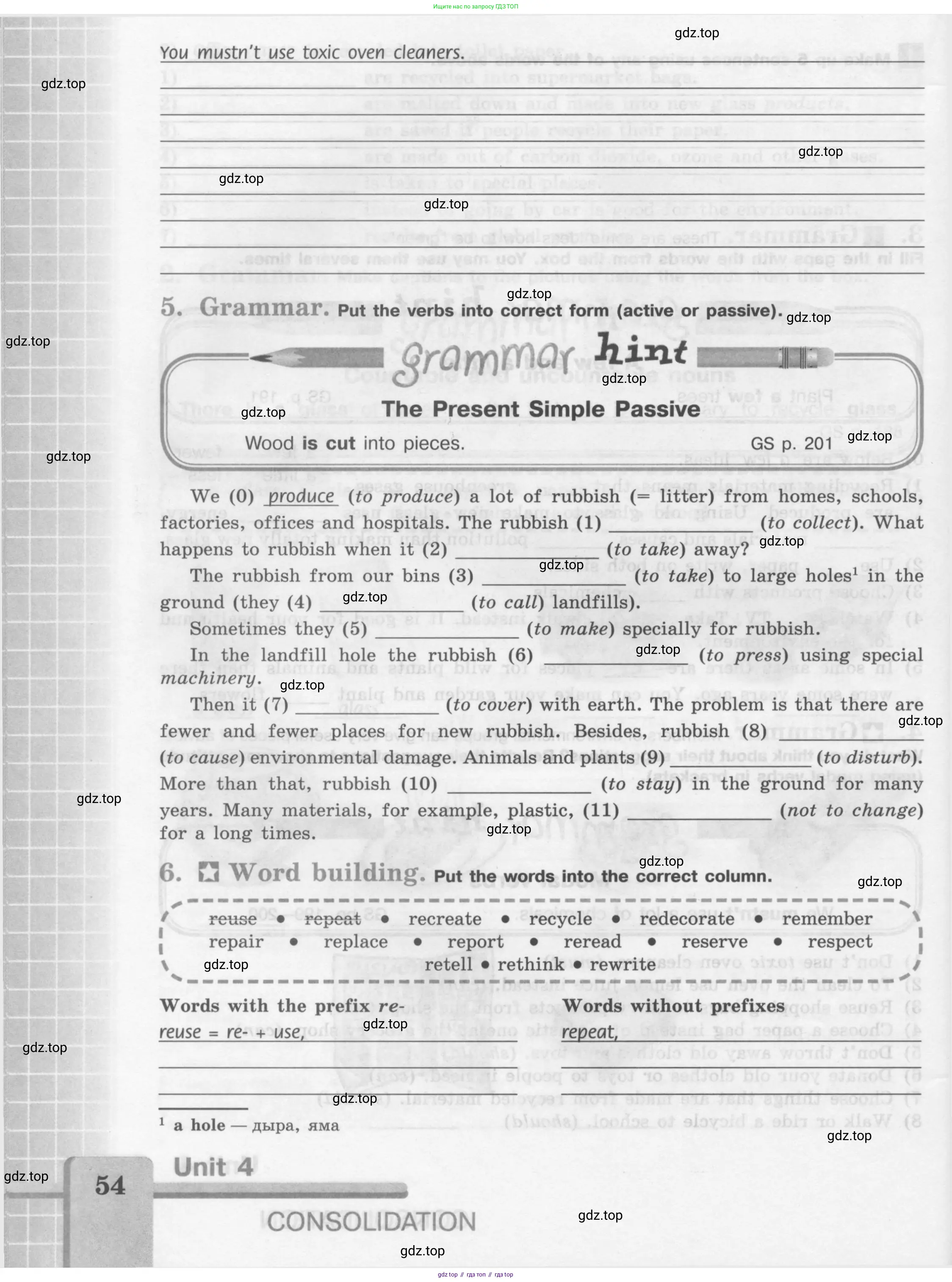 Английский язык (english), 7 класс рабочая тетрадь (activity book), авторы: Кузовлев Владимир Петрович (Kuzovlev Vladimir), Лапа Наталья Михайловна, Перегудова Эльвира Шакировна, Костина Ирина Павловна, Дуванова Ольга Викторовна, Кобец Юлия Николаевна, издательство Просвещение, Москва, 2019, страница 54