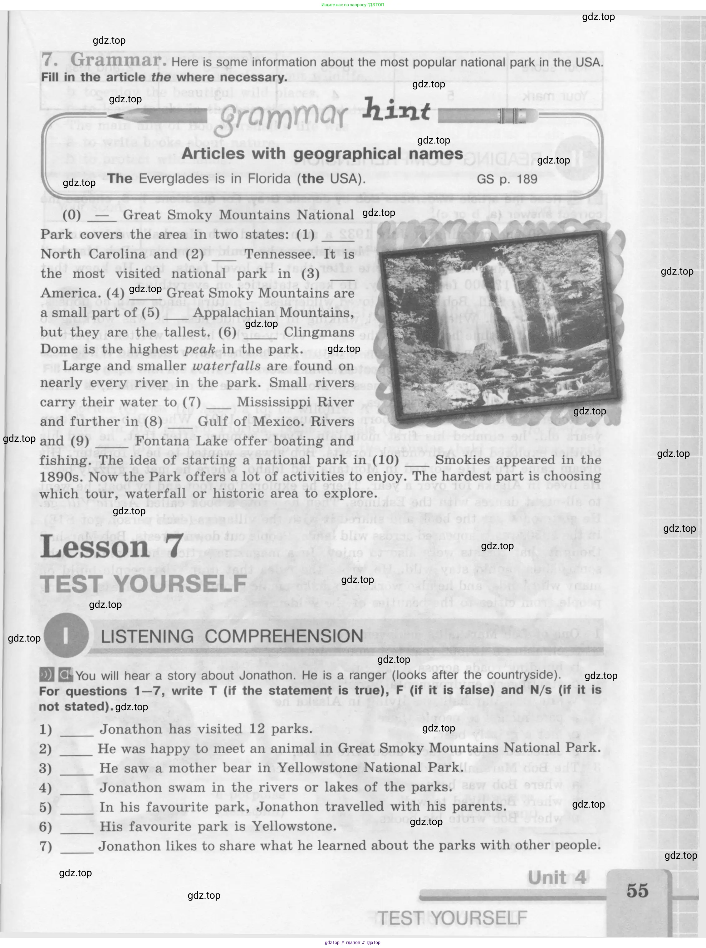 Английский язык (english), 7 класс рабочая тетрадь (activity book), авторы: Кузовлев Владимир Петрович (Kuzovlev Vladimir), Лапа Наталья Михайловна, Перегудова Эльвира Шакировна, Костина Ирина Павловна, Дуванова Ольга Викторовна, Кобец Юлия Николаевна, издательство Просвещение, Москва, 2019, страница 55