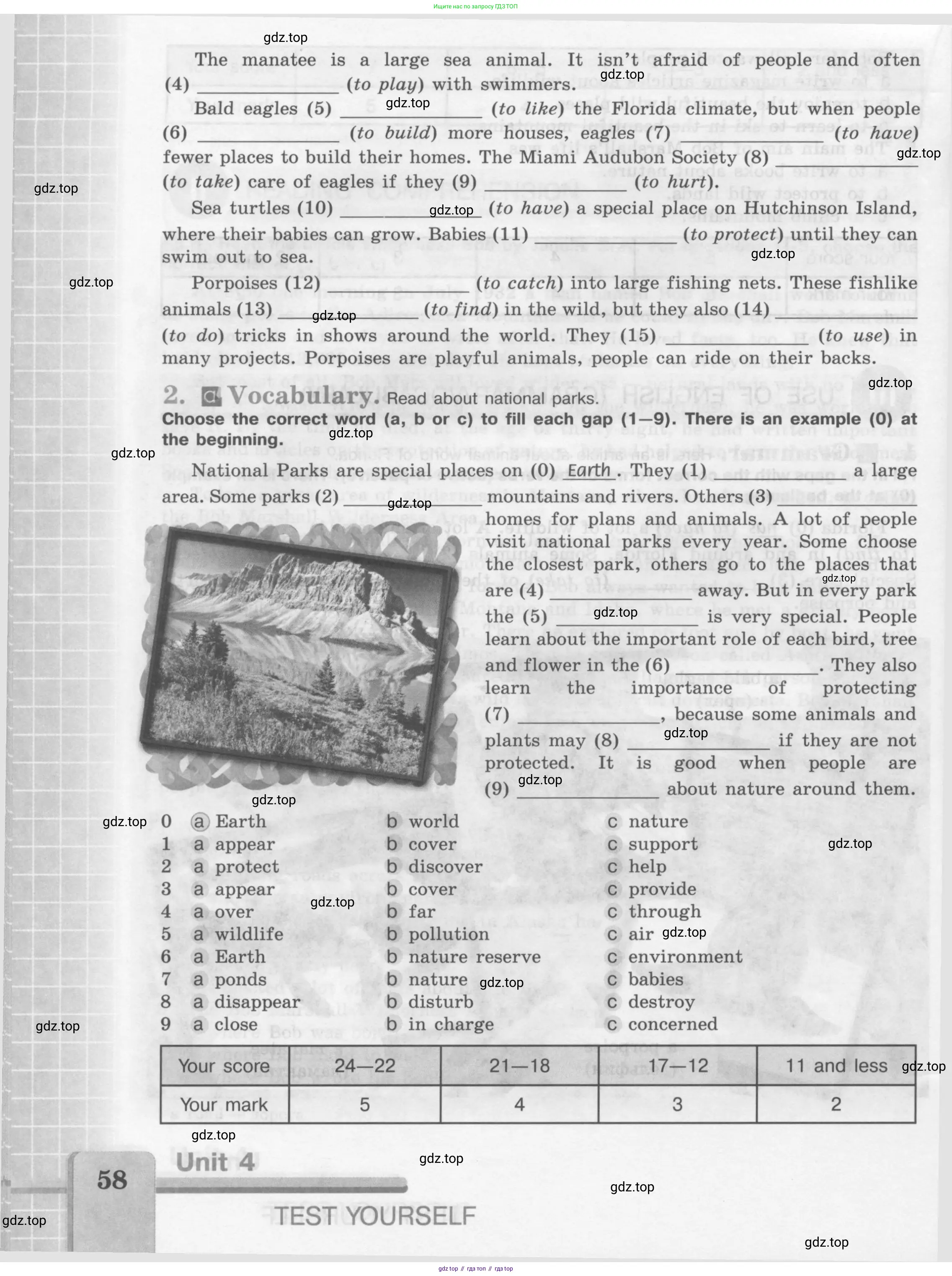 Английский язык (english), 7 класс рабочая тетрадь (activity book), авторы: Кузовлев Владимир Петрович (Kuzovlev Vladimir), Лапа Наталья Михайловна, Перегудова Эльвира Шакировна, Костина Ирина Павловна, Дуванова Ольга Викторовна, Кобец Юлия Николаевна, издательство Просвещение, Москва, 2019, страница 58