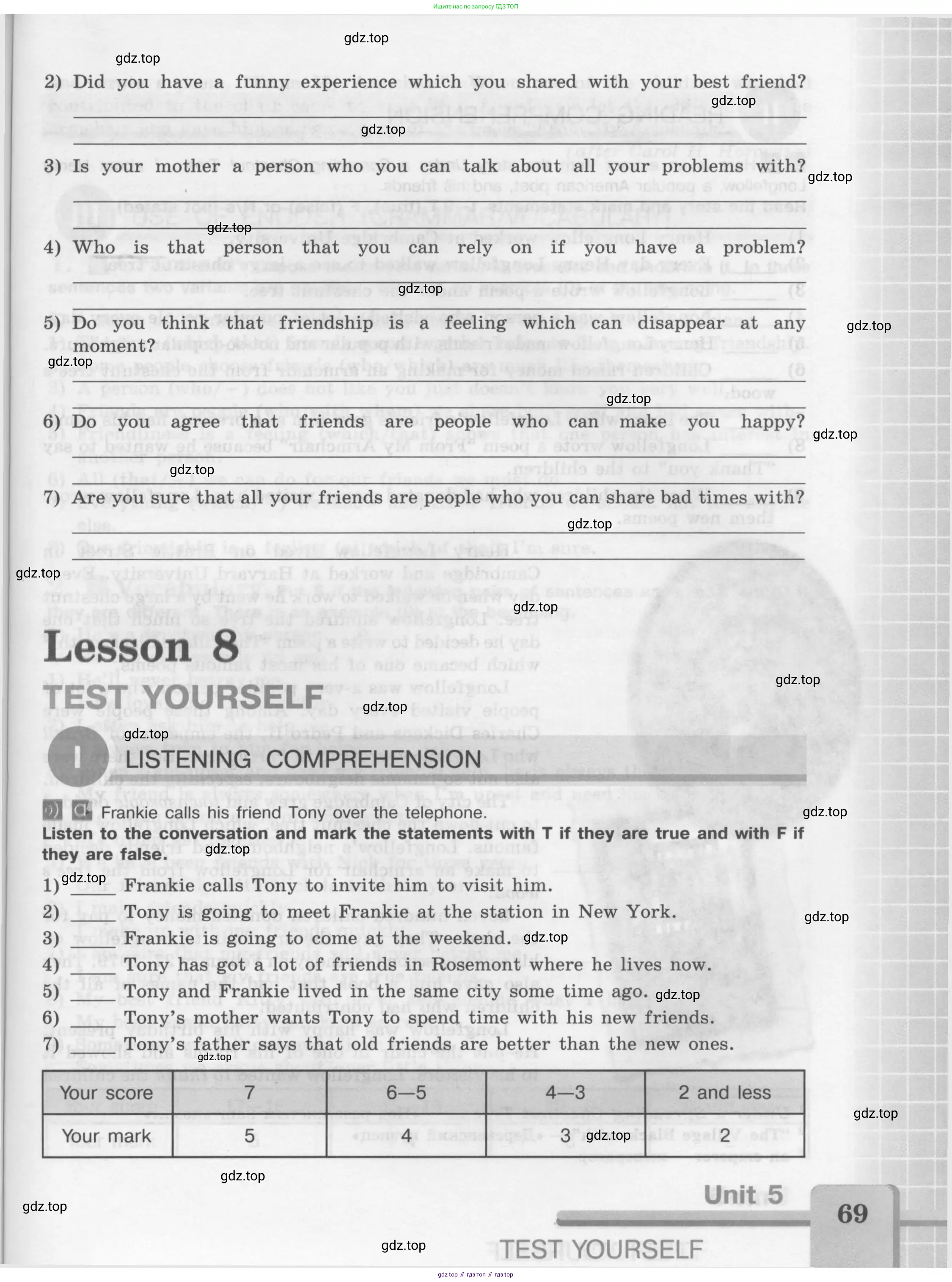 Английский язык (english), 7 класс рабочая тетрадь (activity book), авторы: Кузовлев Владимир Петрович (Kuzovlev Vladimir), Лапа Наталья Михайловна, Перегудова Эльвира Шакировна, Костина Ирина Павловна, Дуванова Ольга Викторовна, Кобец Юлия Николаевна, издательство Просвещение, Москва, 2019, страница 69