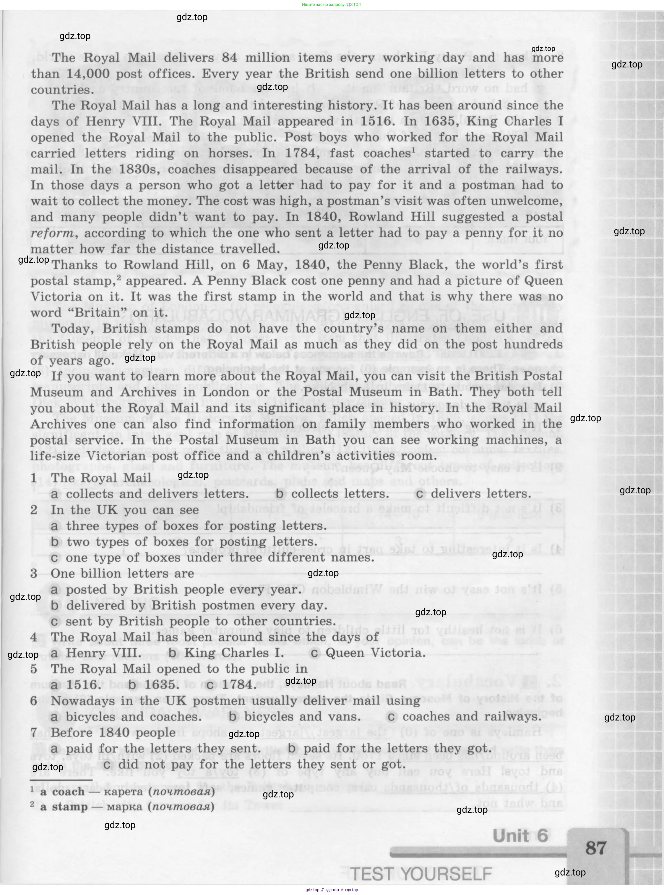 Английский язык (english), 7 класс рабочая тетрадь (activity book), авторы: Кузовлев Владимир Петрович (Kuzovlev Vladimir), Лапа Наталья Михайловна, Перегудова Эльвира Шакировна, Костина Ирина Павловна, Дуванова Ольга Викторовна, Кобец Юлия Николаевна, издательство Просвещение, Москва, 2019, страница 87