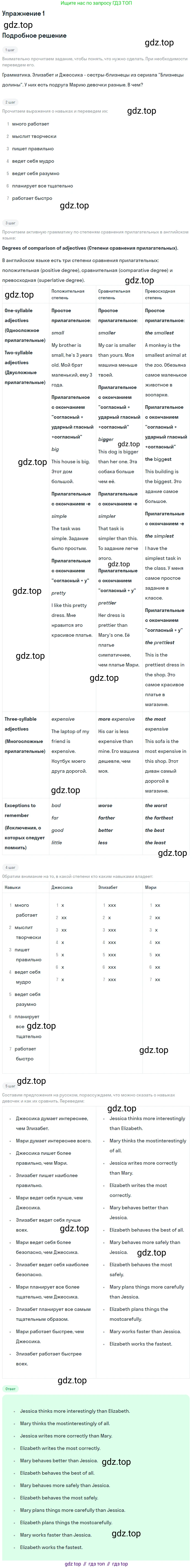 Английский язык (english), 7 класс рабочая тетрадь (activity book), авторы: Кузовлев Владимир Петрович (Kuzovlev Vladimir), Лапа Наталья Михайловна, Перегудова Эльвира Шакировна, Костина Ирина Павловна, Дуванова Ольга Викторовна, Кобец Юлия Николаевна, издательство Просвещение, Москва, 2019, страница 19, номер 1, Решение