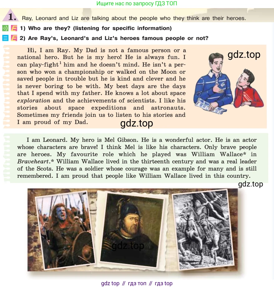 ГДЗ Английский язык (english), 7 класс Учебник (Student's book), авторы: Кузовлев Владимир Петрович (Kuzovlev Vladimir), Лапа Наталья Михайловна, Перегудова Эльвира Шакировна, Костина Ирина Павловна, Дуванова Ольга Викторовна, Кобец Юлия Николаевна, издательство Просвещение, Москва, 2019, страница 133, номер 1, Условие