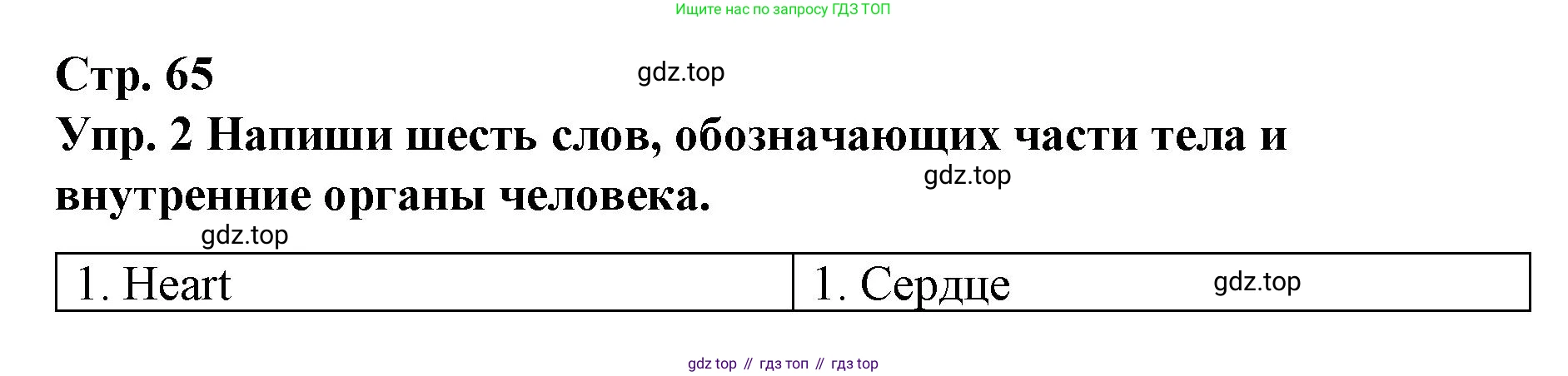 ГДЗ Английский язык (english), 7 класс Контрольные работы, авторы: Афанасьева Ольга Васильевна (Afanasyeva Olga), Михеева Ирина Владимировна (Mikheeva Irina), Баранова Ксения Михайловна (Baranova Ksenia), издательство Просвещение, Москва, 2017, белого цвета, страница 65, номер 2, Решение
