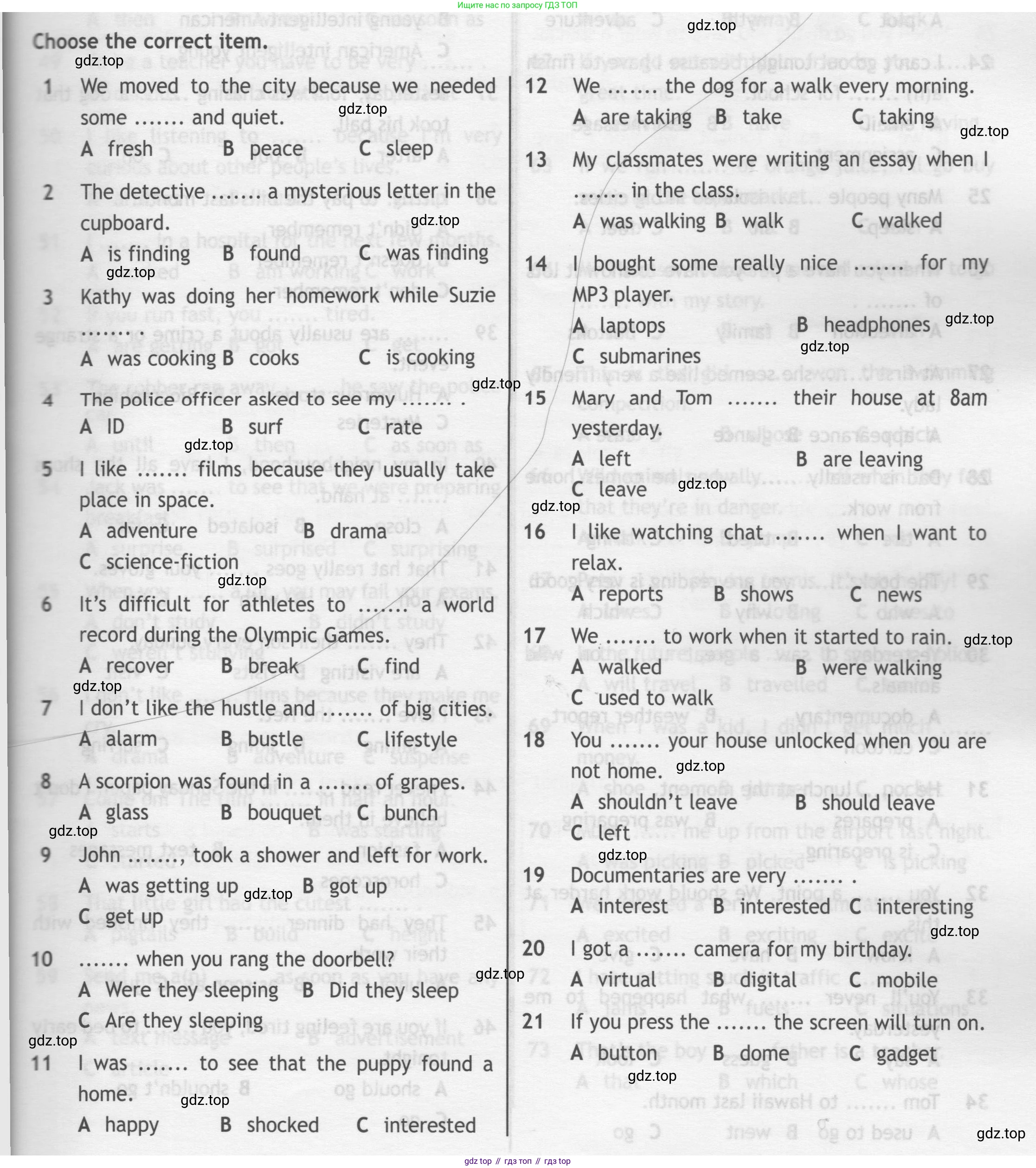 ГДЗ Английский язык (english), 7 класс контрольные задания (test booklet), авторы: Ваулина Юлия Евгеньевна (Vaulina Julia), Дули Дженни (Dooley Jenny), Подоляко Ольга Евгеньевна (Podolyako Olga), Эванс Вирджиния (Evans Virginia), издательство Просвещение, Москва, 2023, розового цвета, страница 45, номер A, Условие 2019-2022