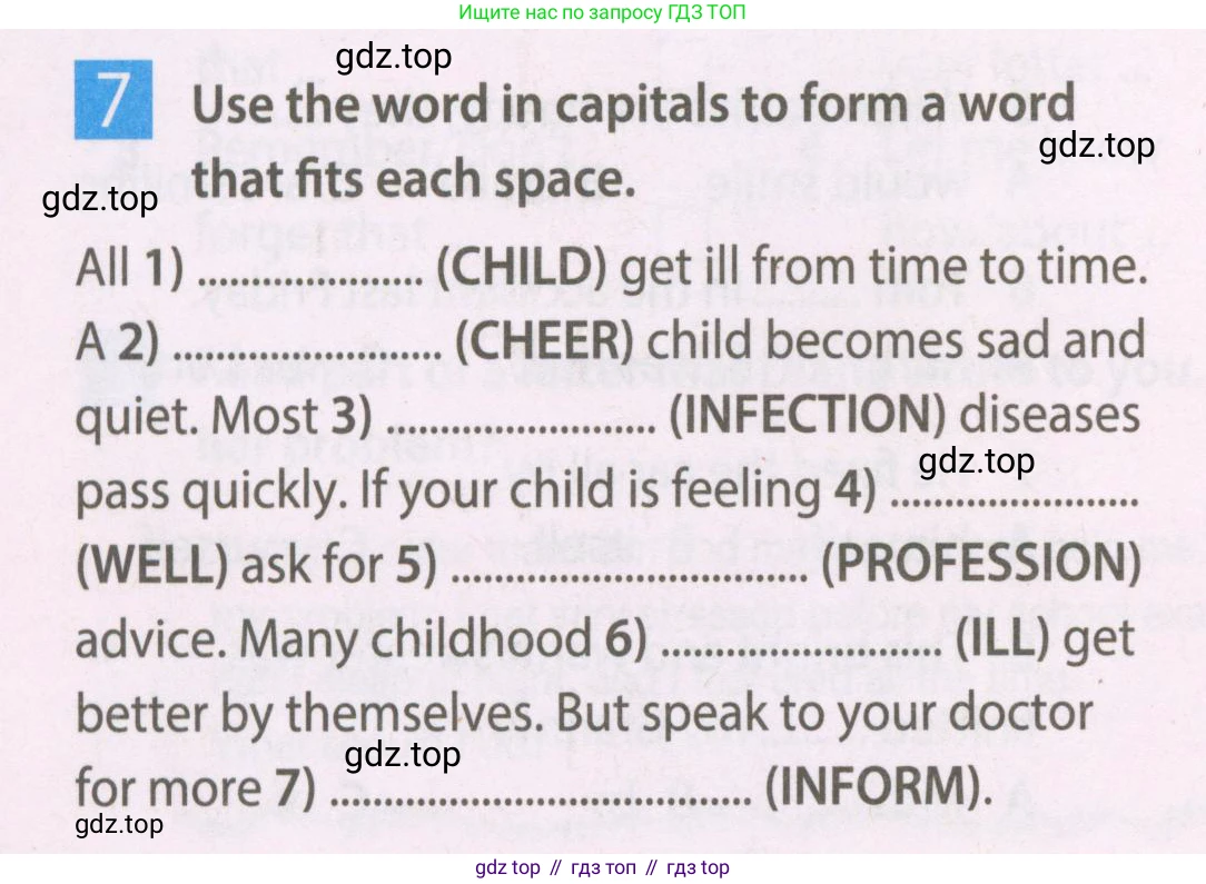 Английский язык (english), 7 класс Рабочая тетрадь (workbook), авторы: Ваулина Юлия Евгеньевна (Vaulina Julia), Дули Дженни (Dooley Jenny), Подоляко Ольга Евгеньевна (Podolyako Olga), Эванс Вирджиния (Evans Virginia), издательство Просвещение, Москва, 2023, красного цвета, страница 64, номер 7, Условие 2023-2027