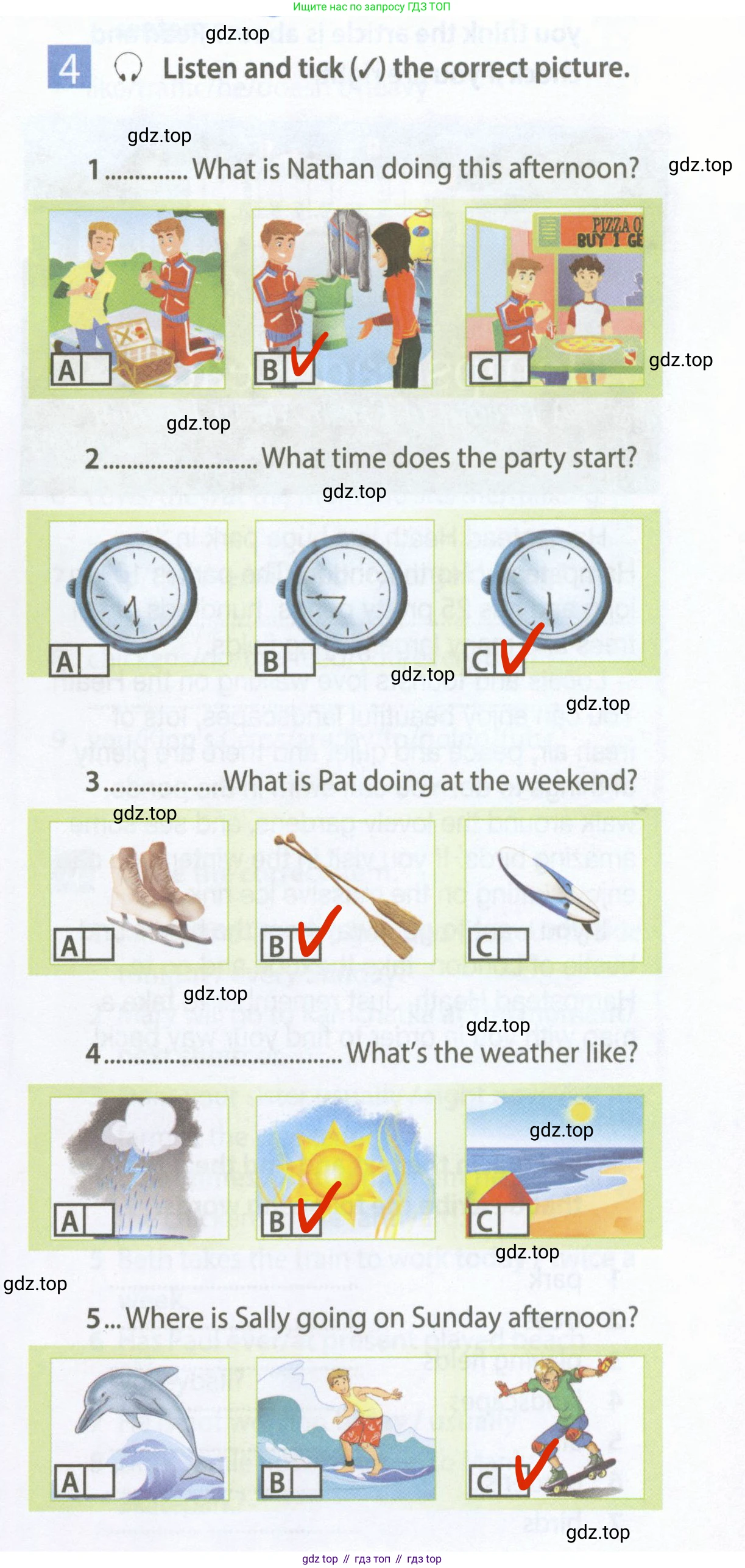 Английский язык (english), 7 класс Рабочая тетрадь (workbook), авторы: Ваулина Юлия Евгеньевна (Vaulina Julia), Дули Дженни (Dooley Jenny), Подоляко Ольга Евгеньевна (Podolyako Olga), Эванс Вирджиния (Evans Virginia), издательство Просвещение, Москва, 2023, красного цвета, страница 7, номер 4, Решение 2 (2023-2027)
