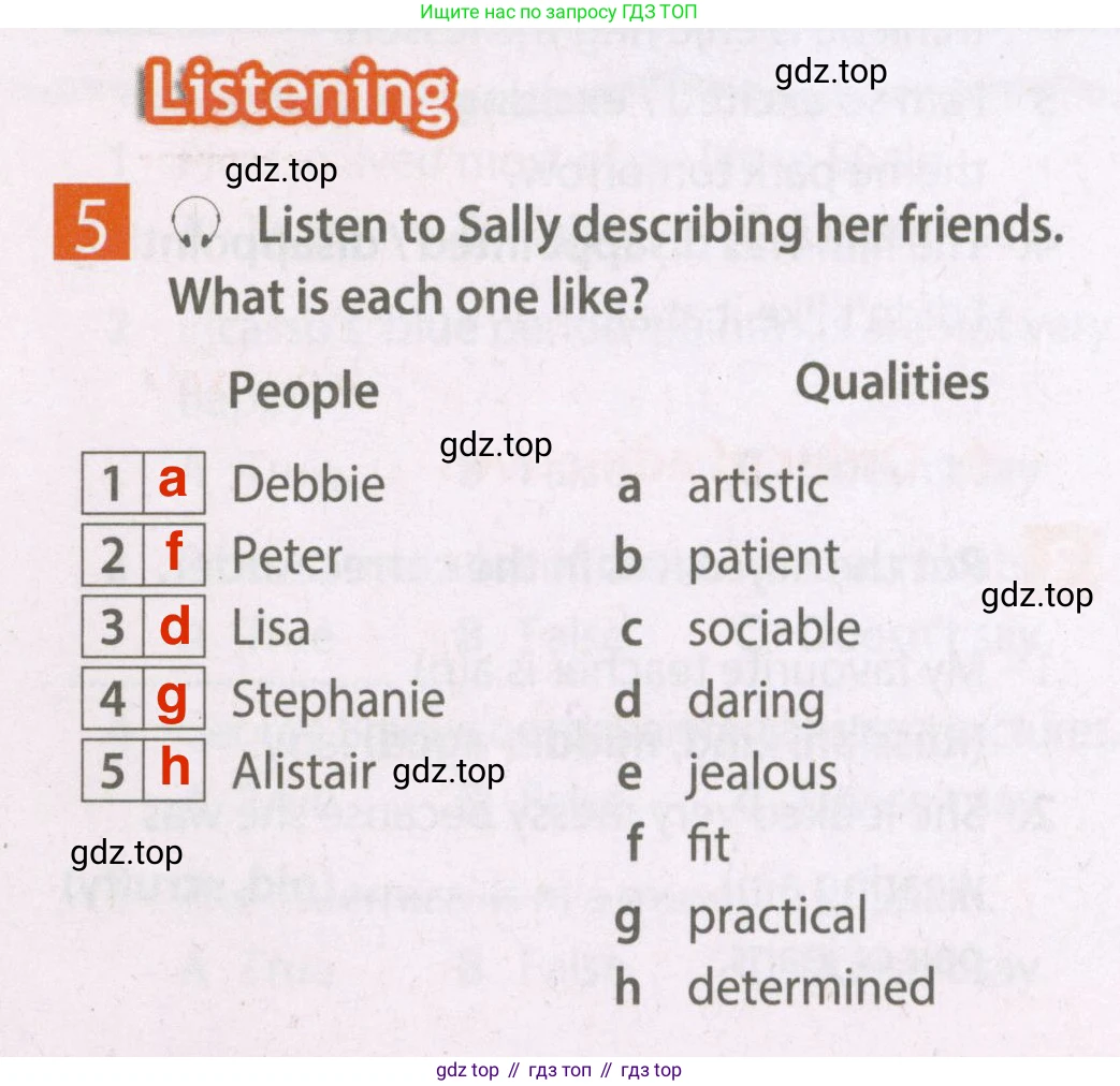 Английский язык (english), 7 класс Рабочая тетрадь (workbook), авторы: Ваулина Юлия Евгеньевна (Vaulina Julia), Дули Дженни (Dooley Jenny), Подоляко Ольга Евгеньевна (Podolyako Olga), Эванс Вирджиния (Evans Virginia), издательство Просвещение, Москва, 2023, красного цвета, страница 17, номер 5, Решение 2 (2023-2027)