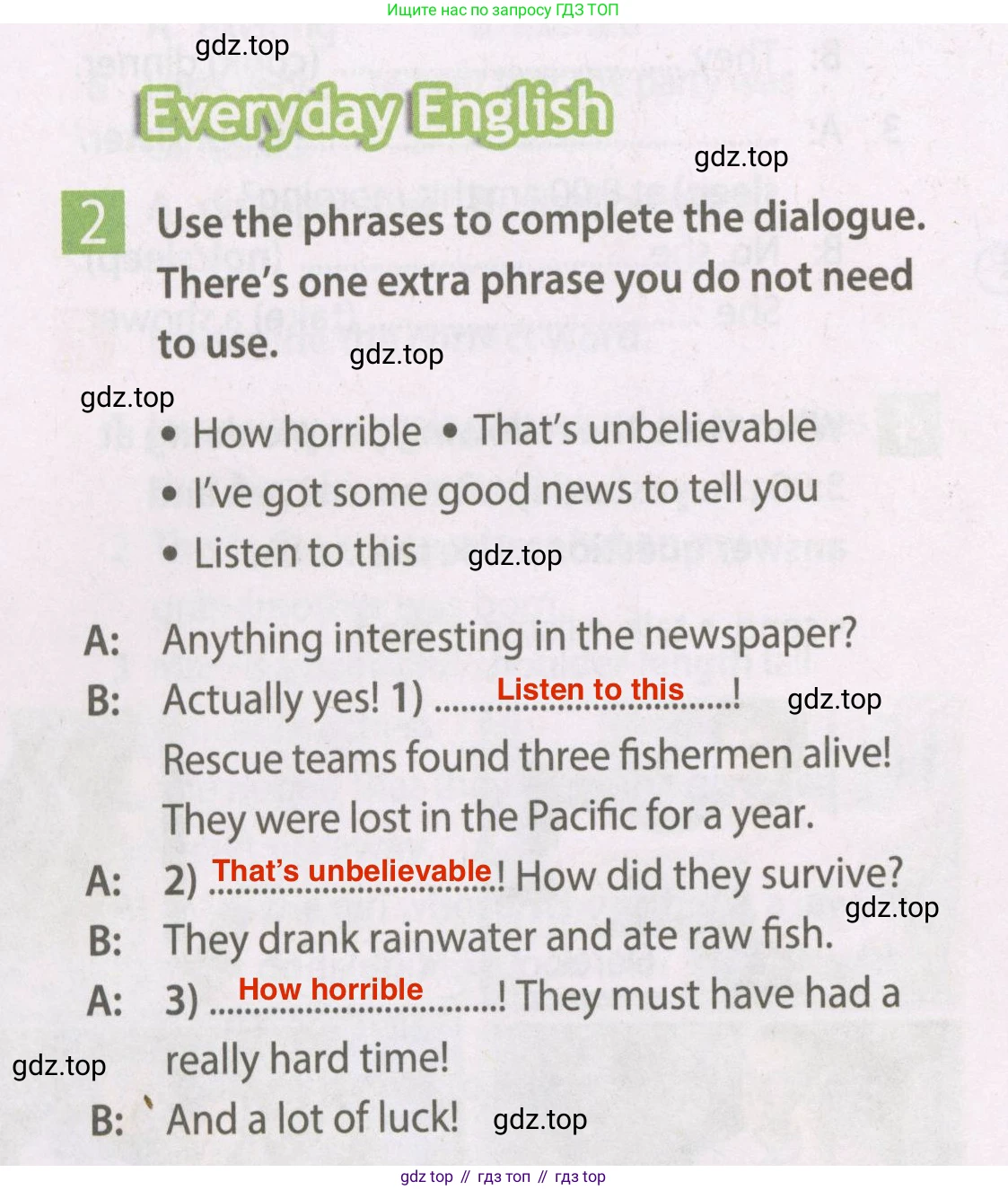 Английский язык (english), 7 класс Рабочая тетрадь (workbook), авторы: Ваулина Юлия Евгеньевна (Vaulina Julia), Дули Дженни (Dooley Jenny), Подоляко Ольга Евгеньевна (Podolyako Olga), Эванс Вирджиния (Evans Virginia), издательство Просвещение, Москва, 2023, красного цвета, страница 24, номер 2, Решение 2 (2023-2027)